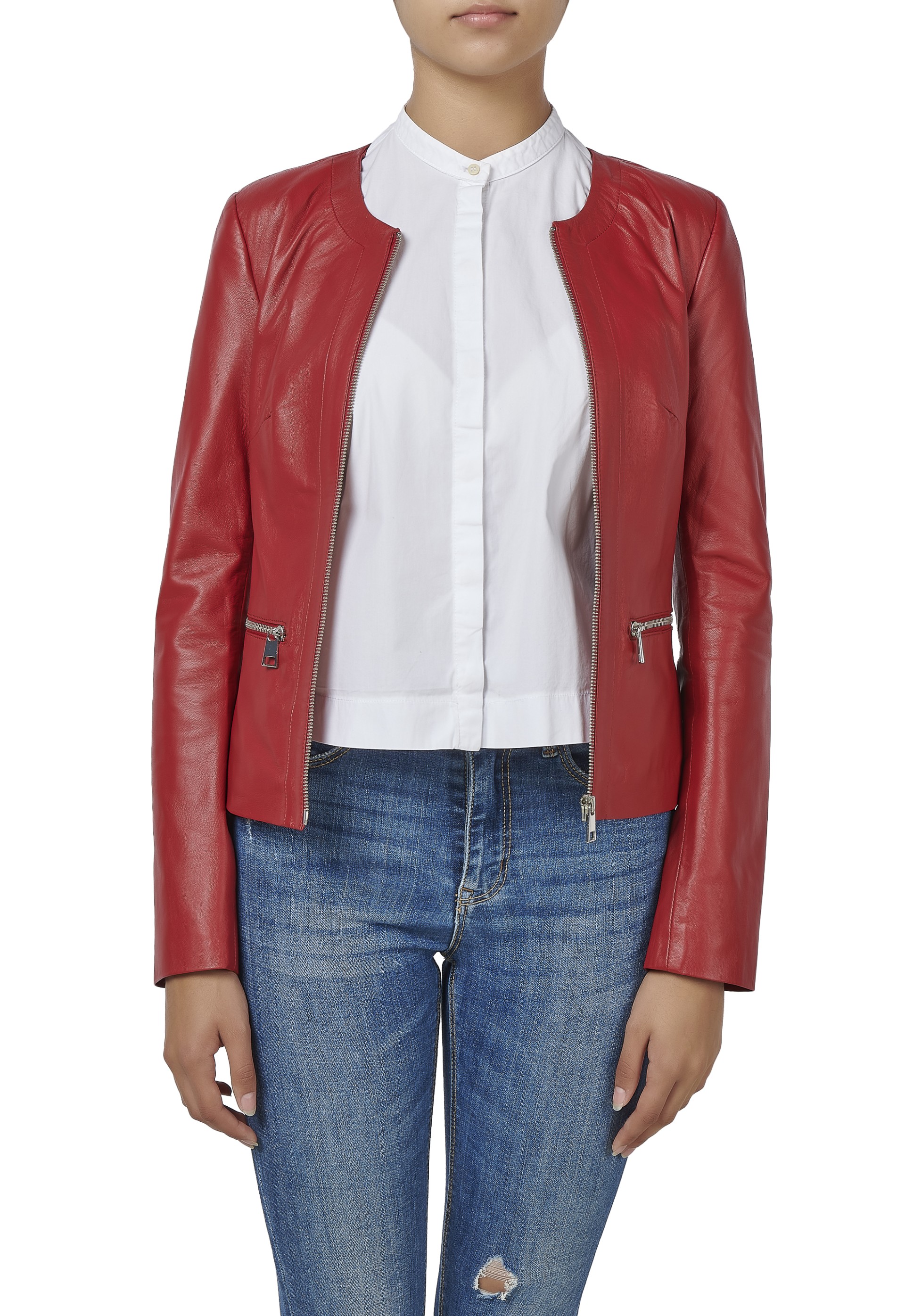 Jaqueta em pele Débora