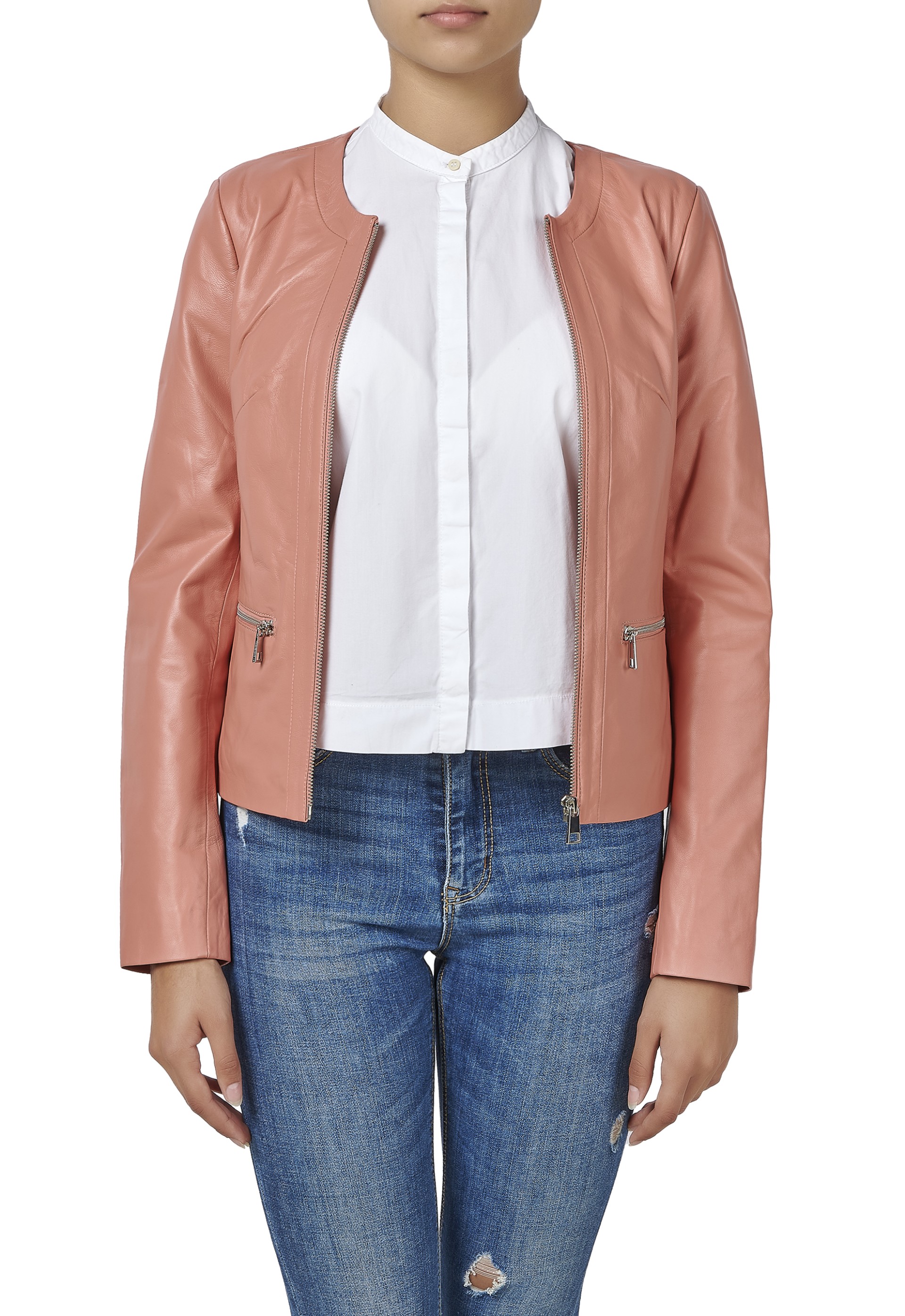 Jaqueta em pele Débora