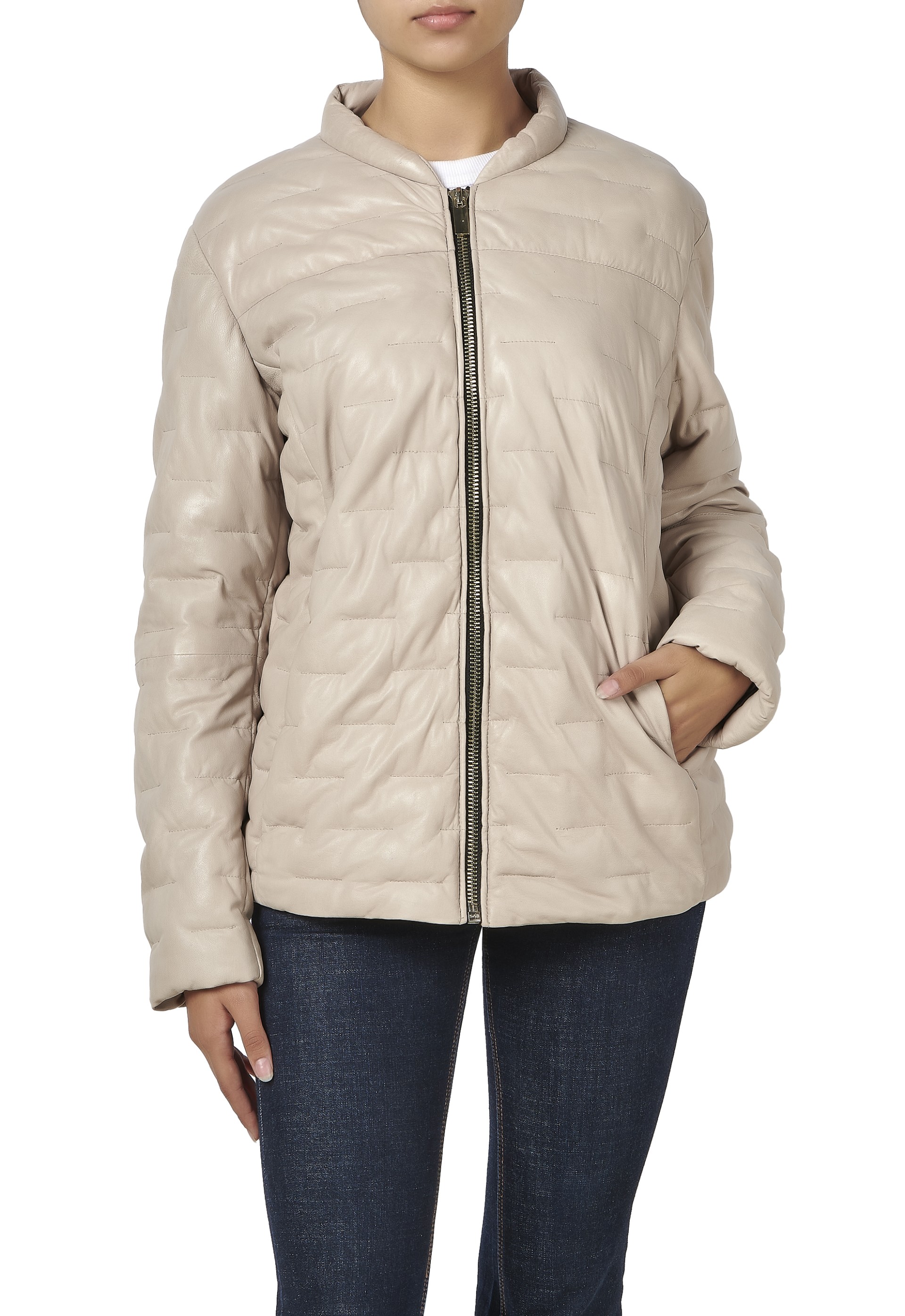 Casaco em pele Carmen