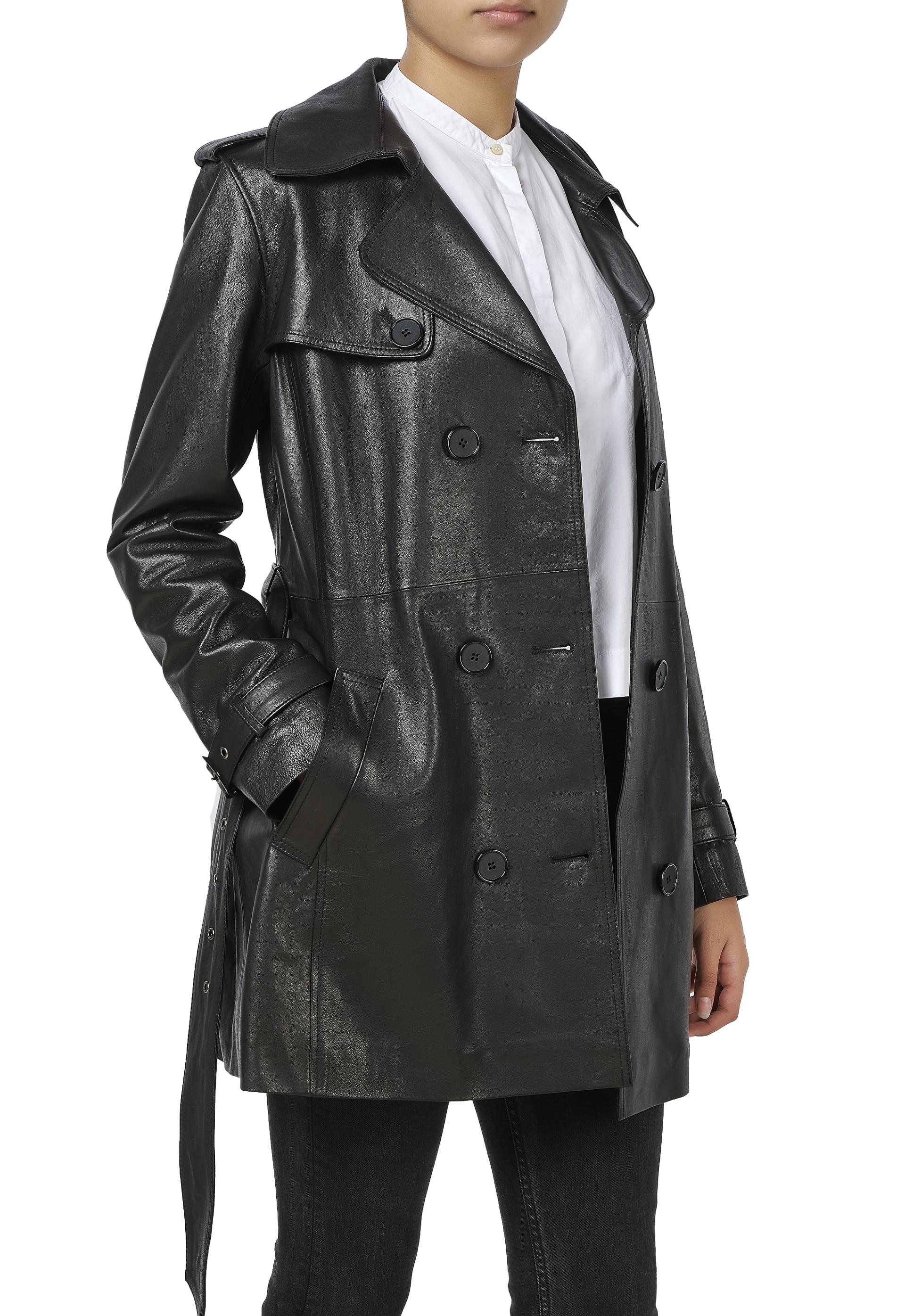 Casaco em pele Willa