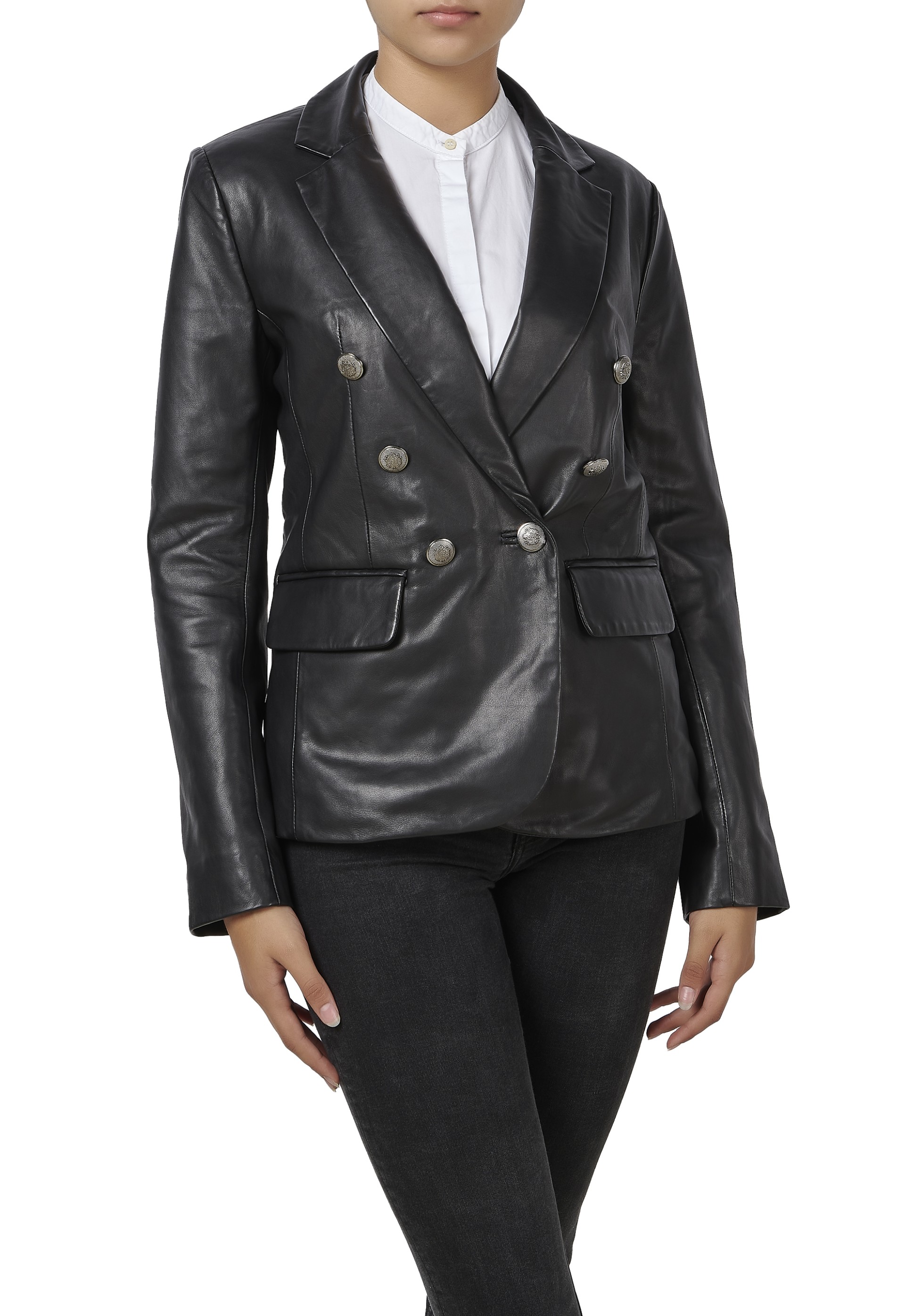 Casaco em pele Mariele