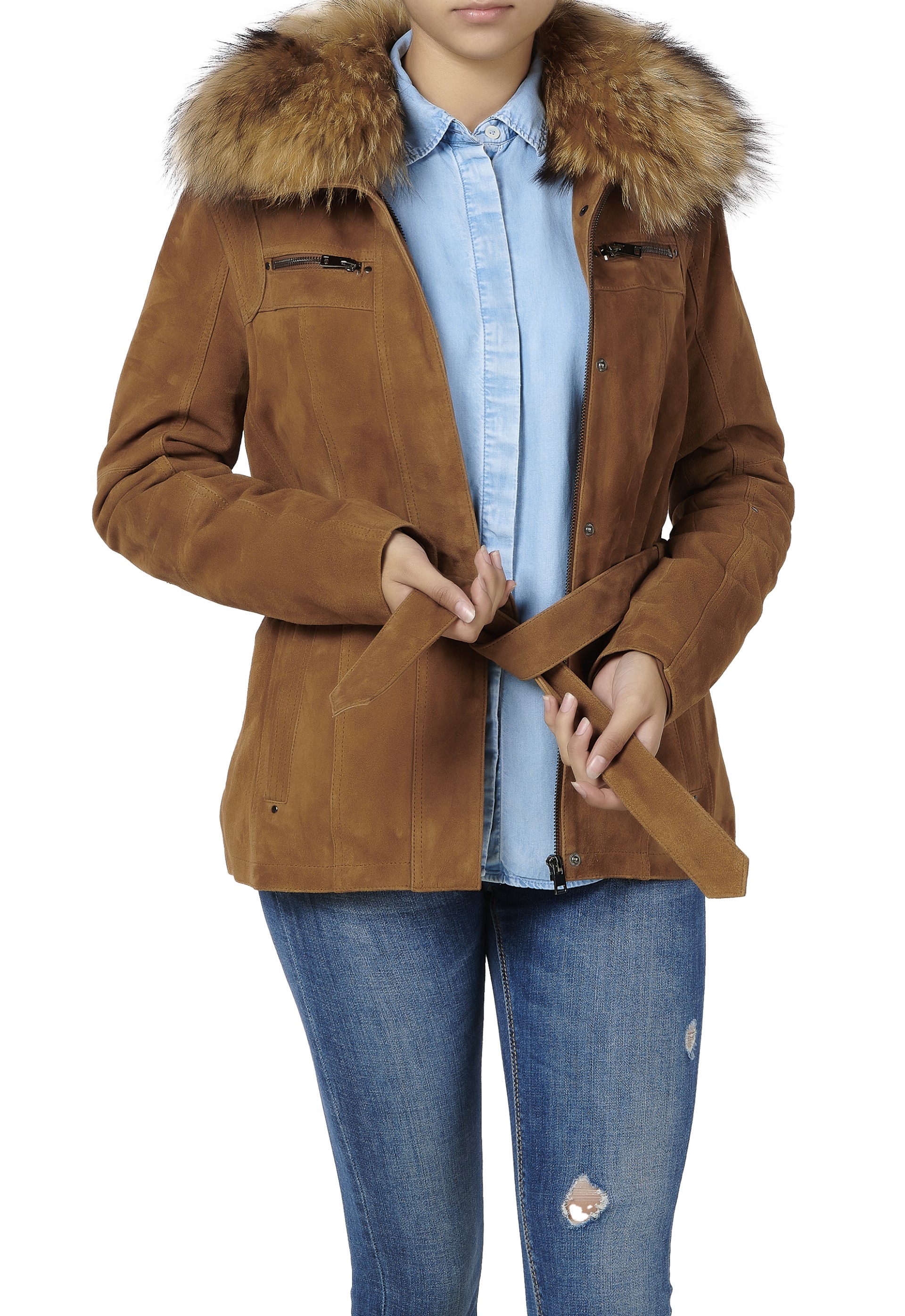 Casaco em pele Petra