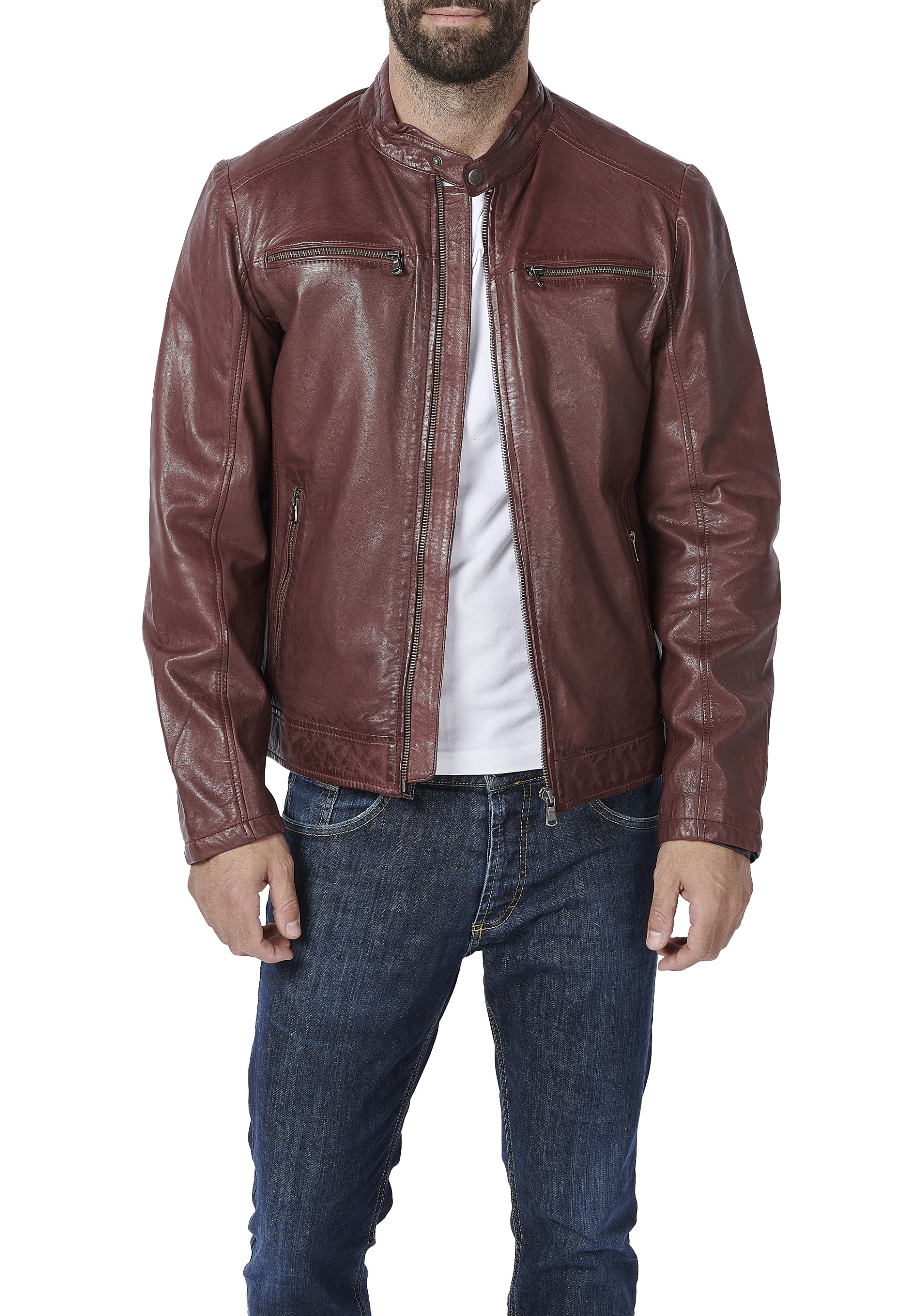 Blusão em pele Tomás