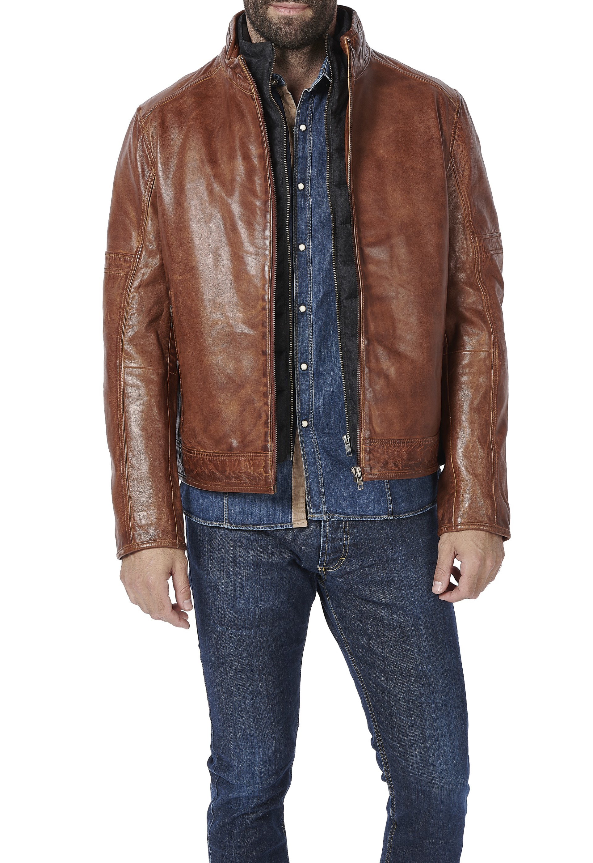 Blusão em pele Anton