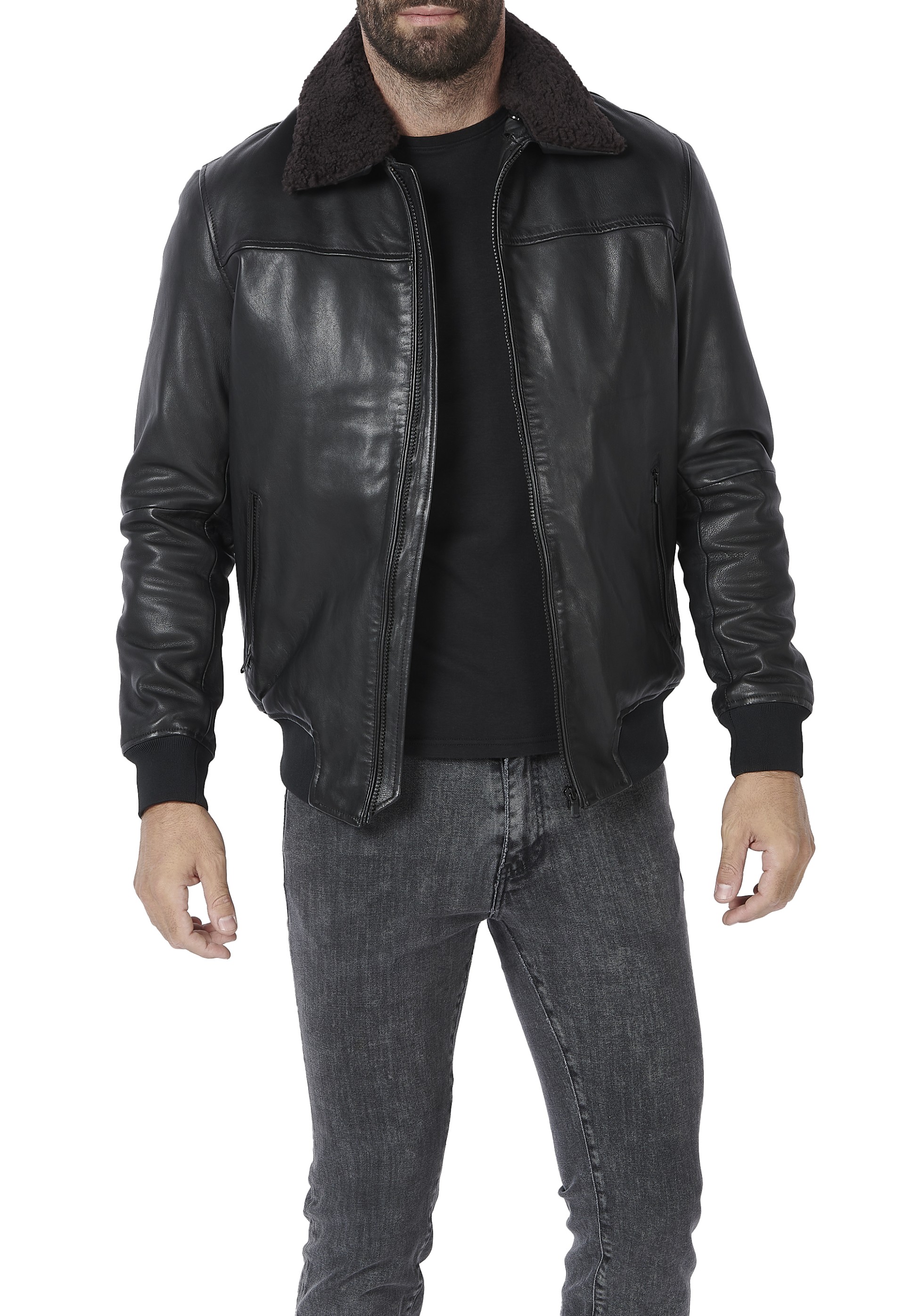 Blusão em pele Asafe