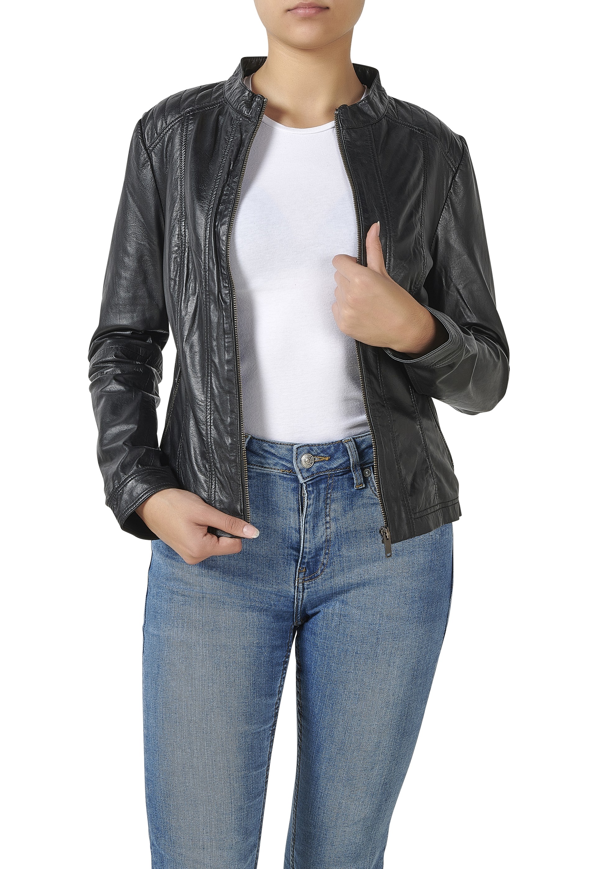 Blusão em pele Conceição