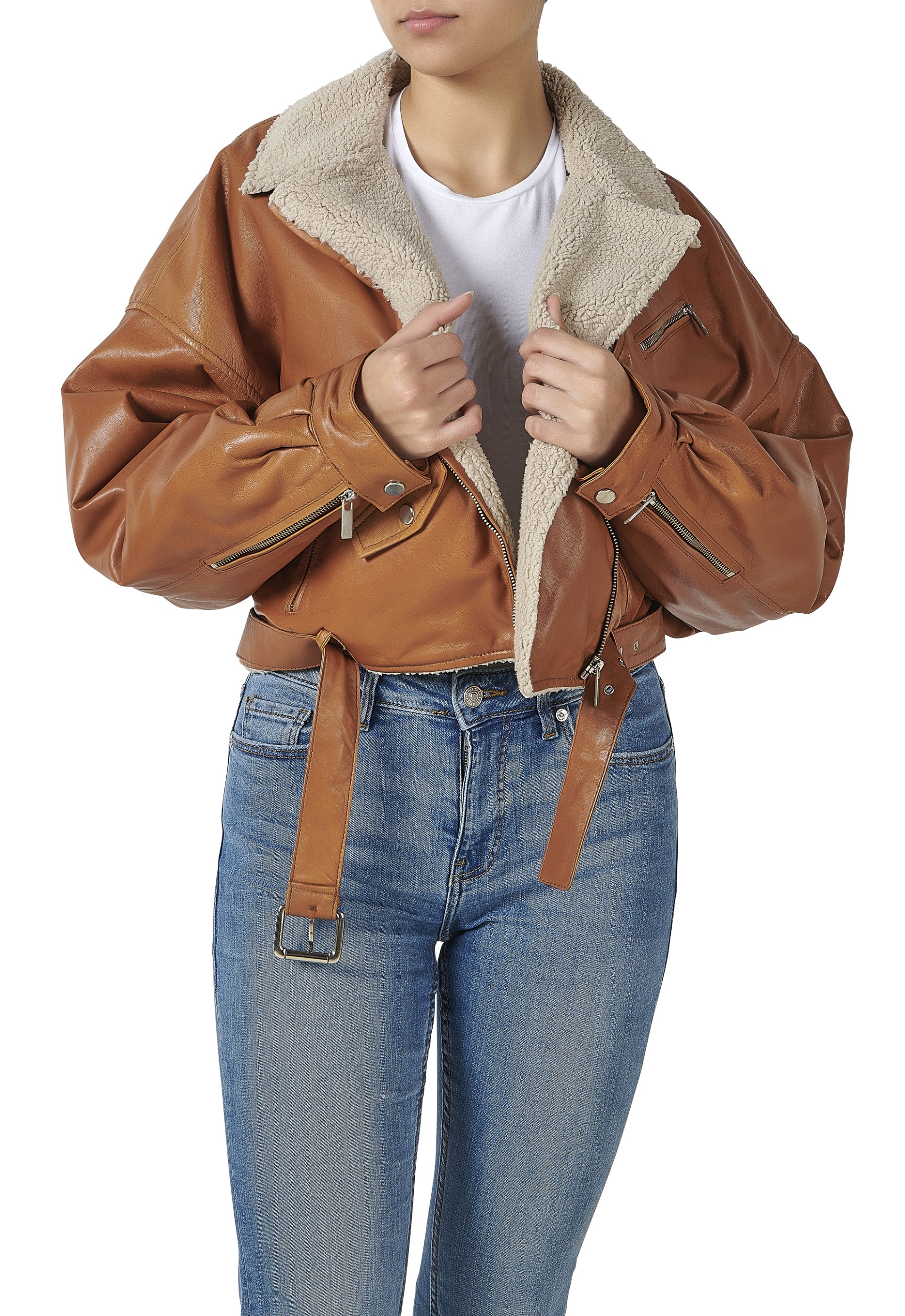 Blusão em pele Beatriz