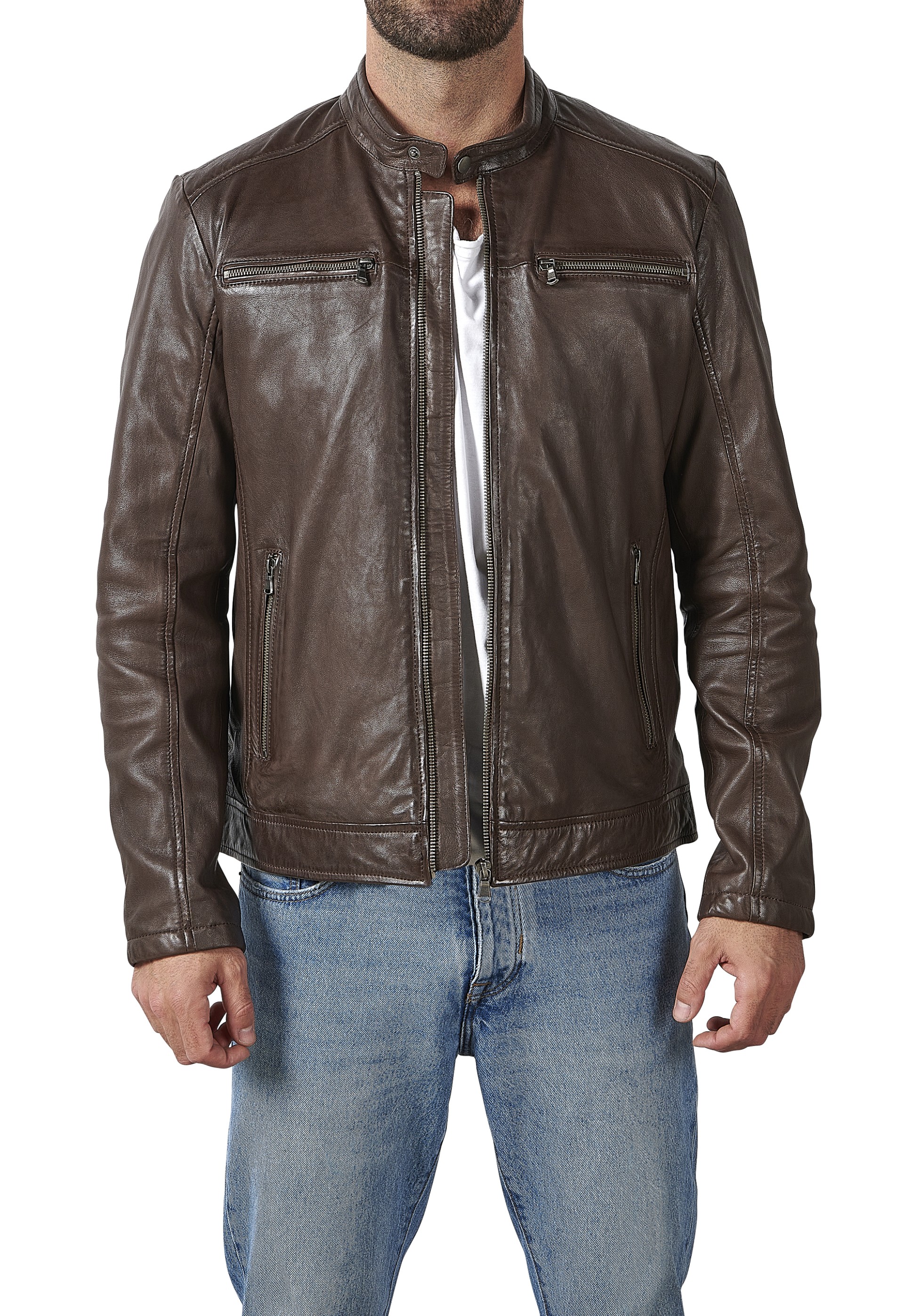 Blusão em pele Tomás