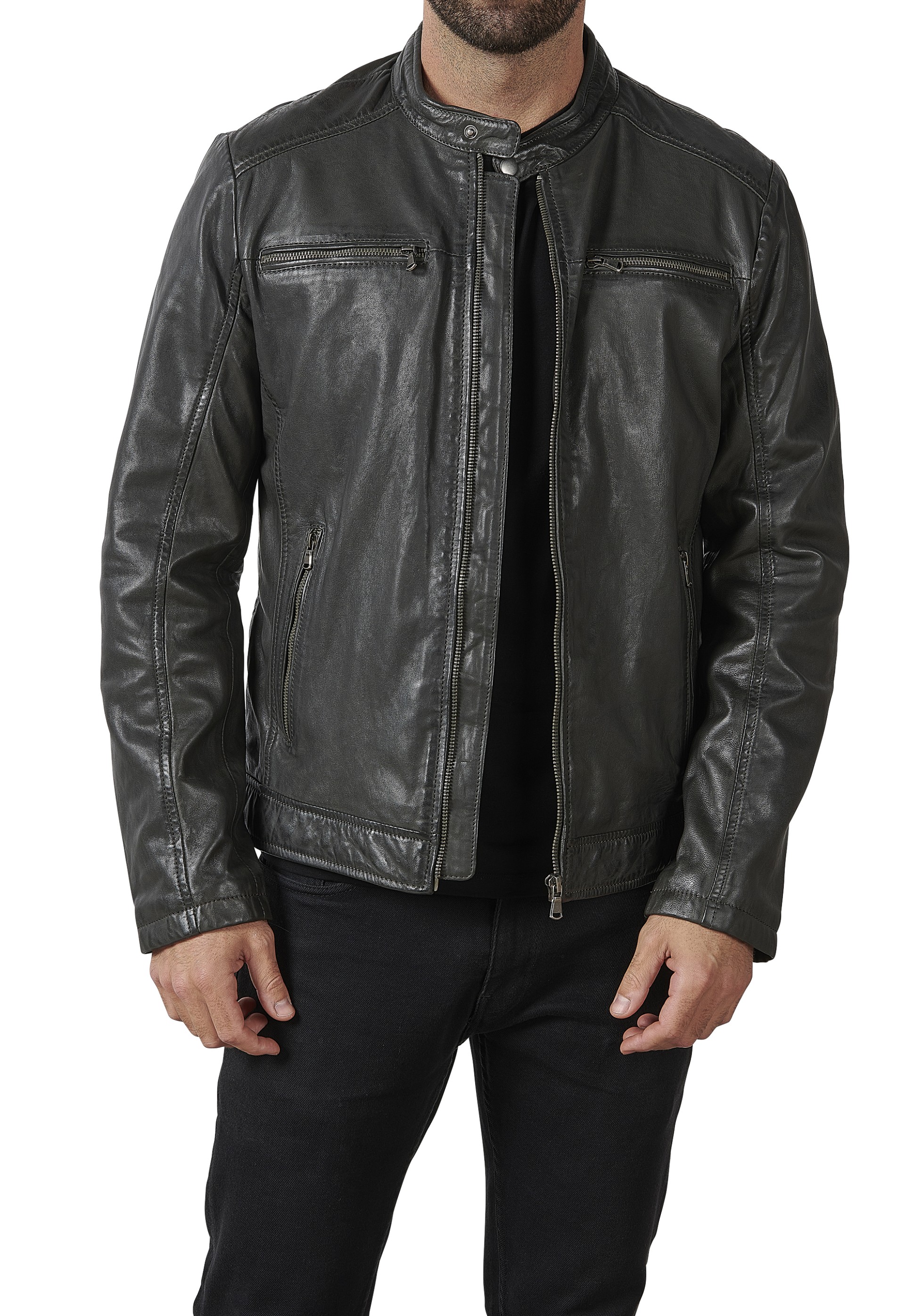 Blusão em pele Tomás