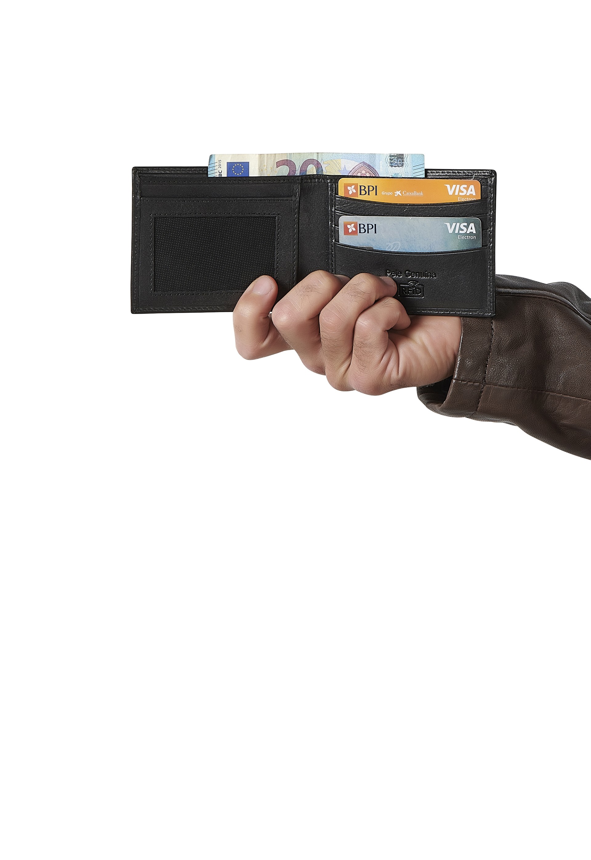 Carteira em pele 606