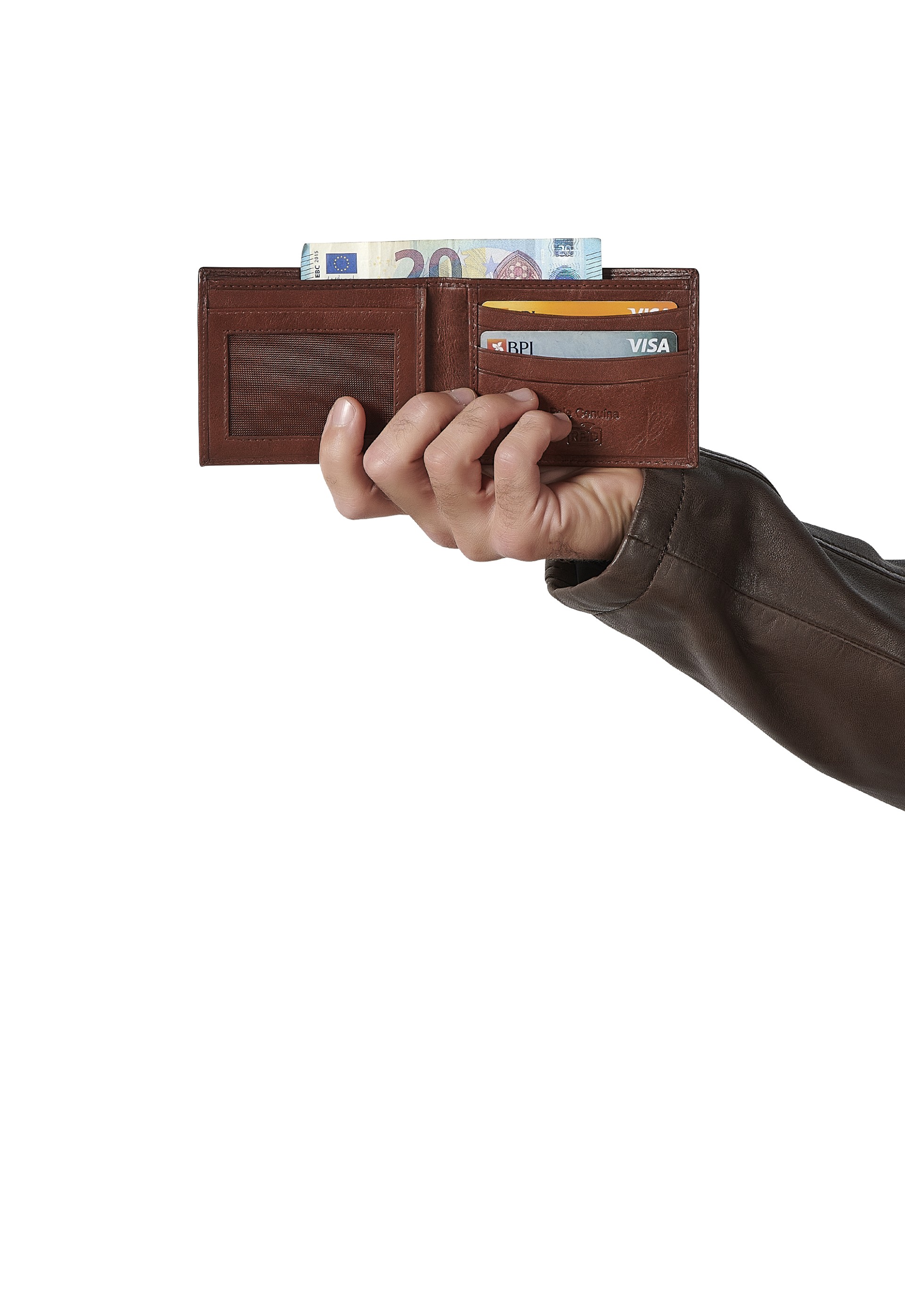 Carteira em pele 606