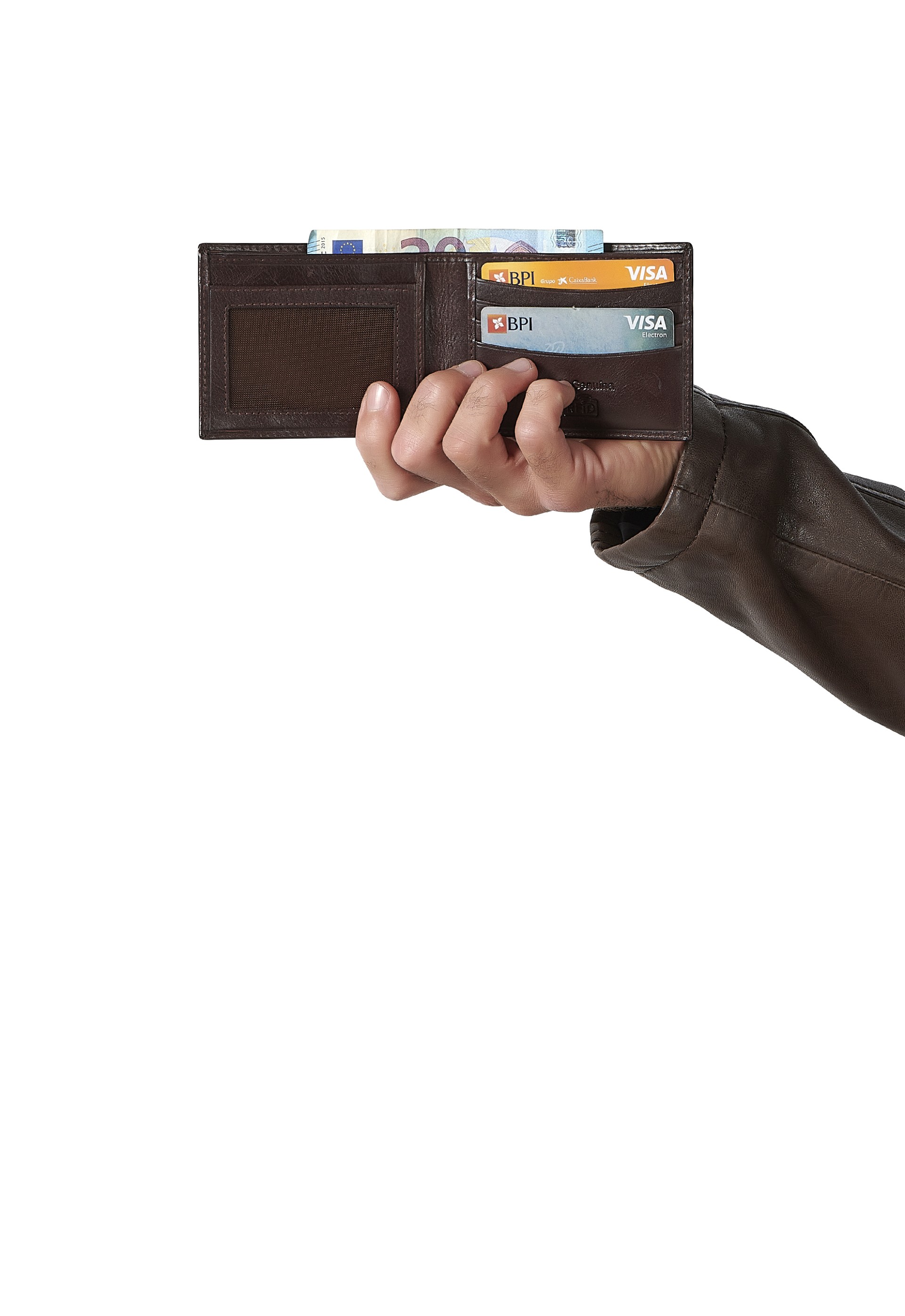 Carteira em pele 606