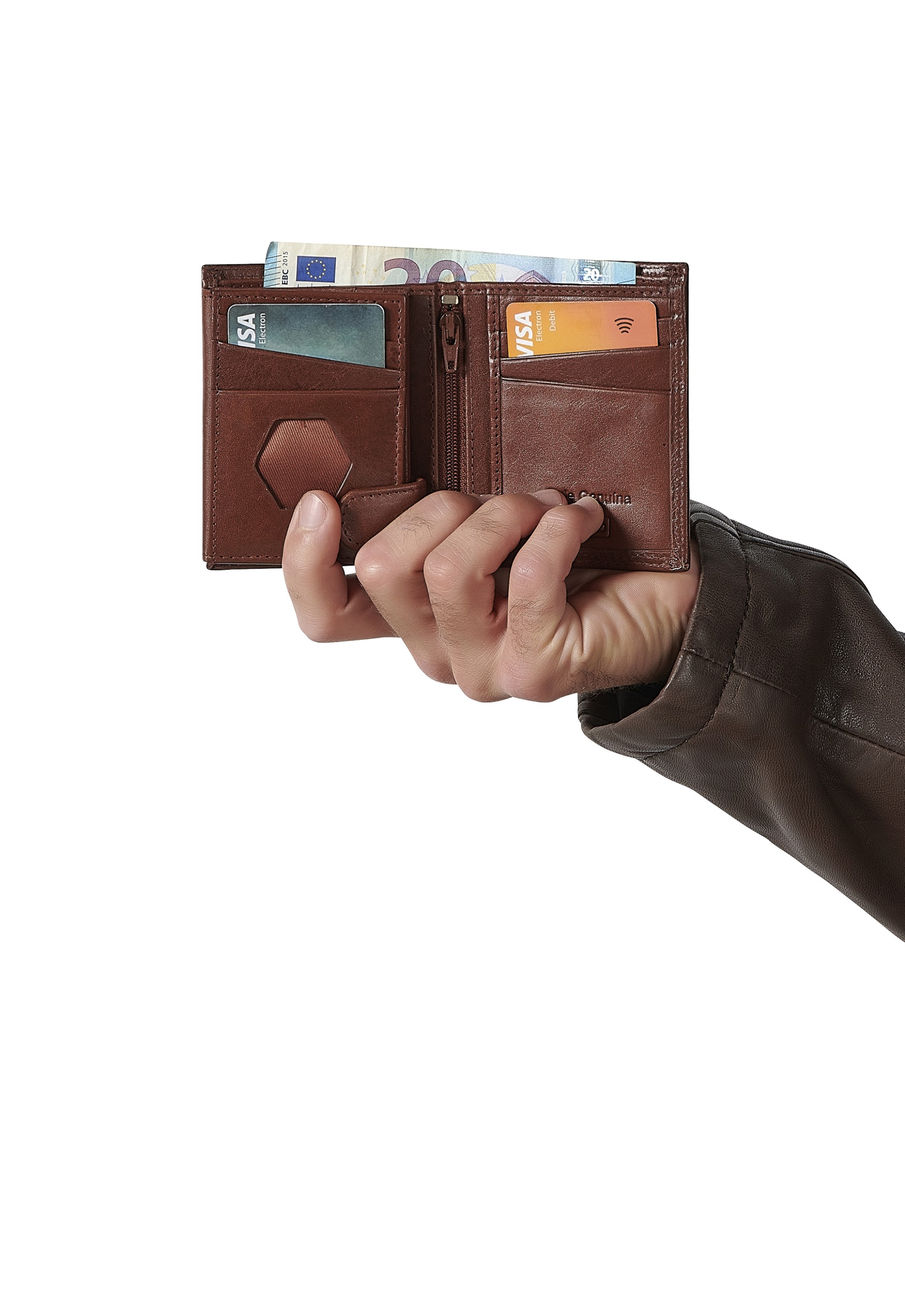 Carteira em pele 0608