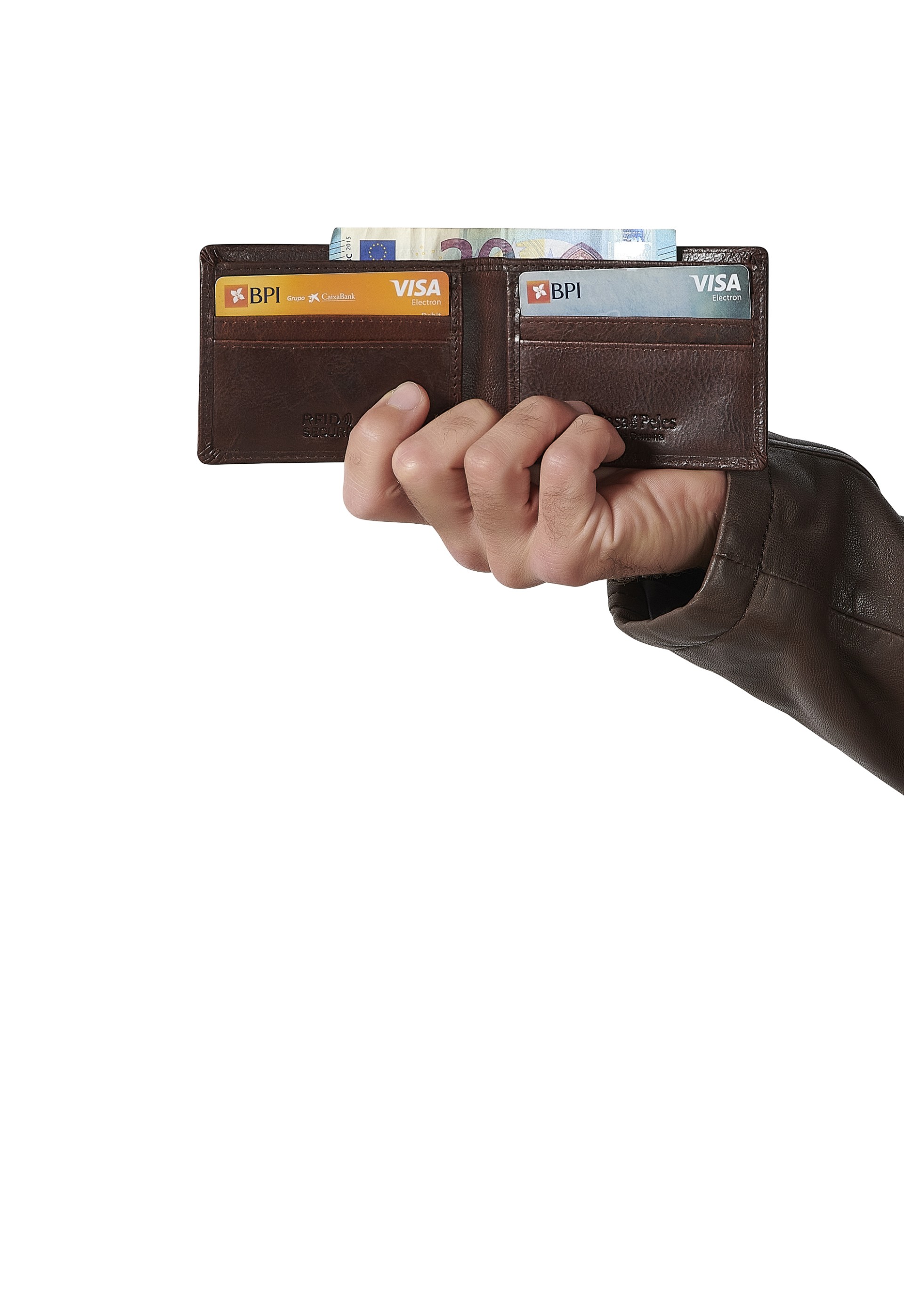 Carteira em pele 8023