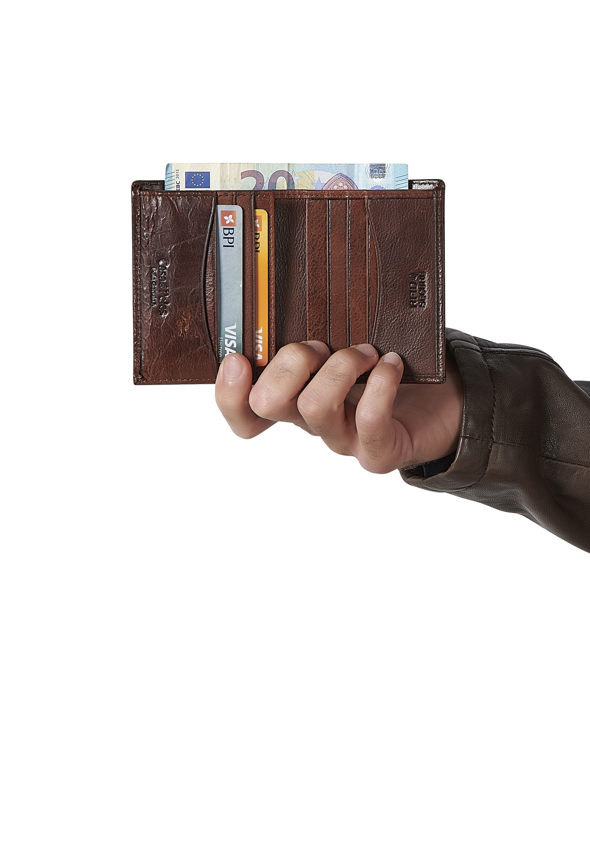 Carteira em pele 8026