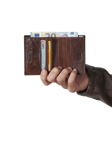 Carteira em pele 8026