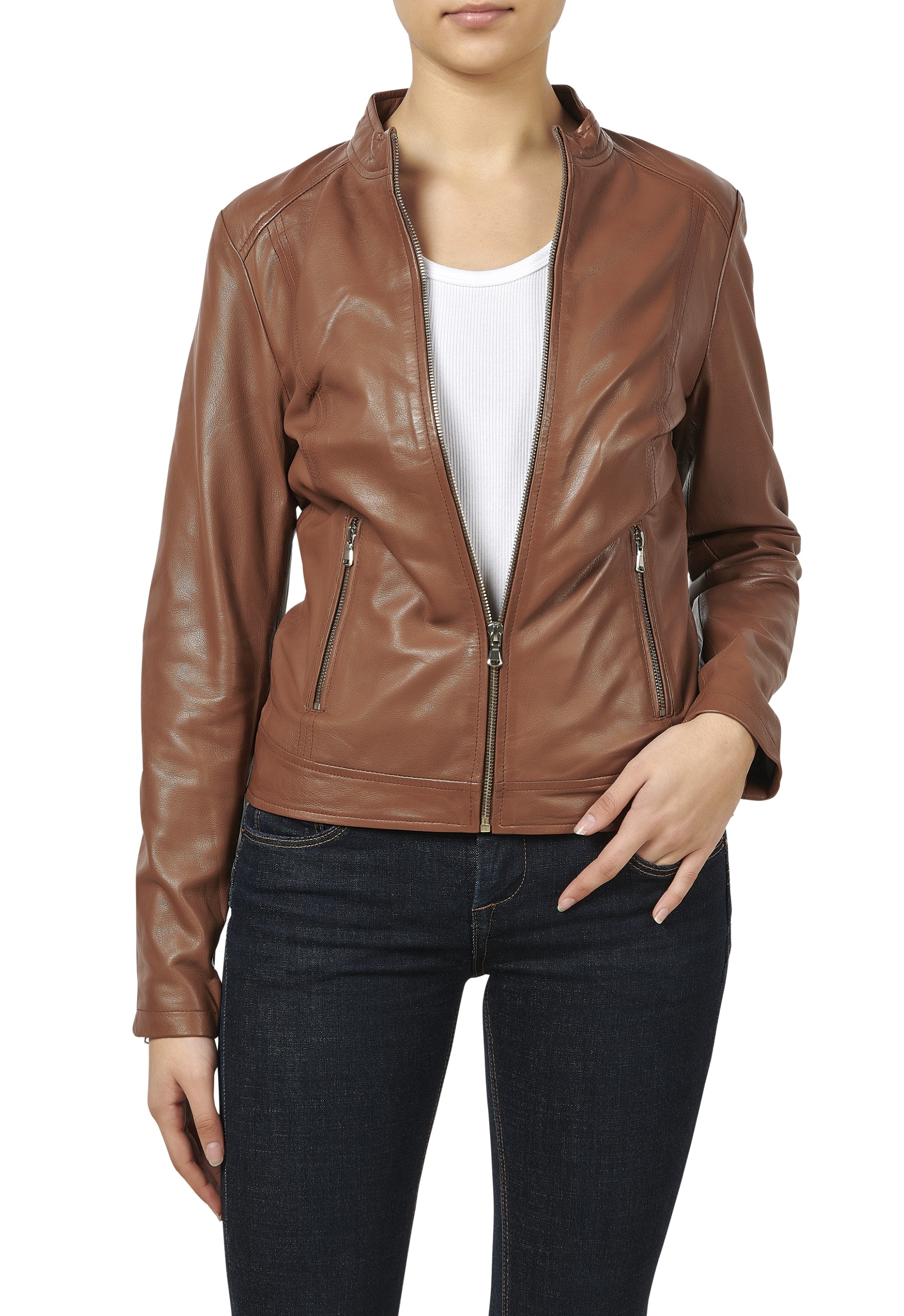 Blusão em pele Carolina