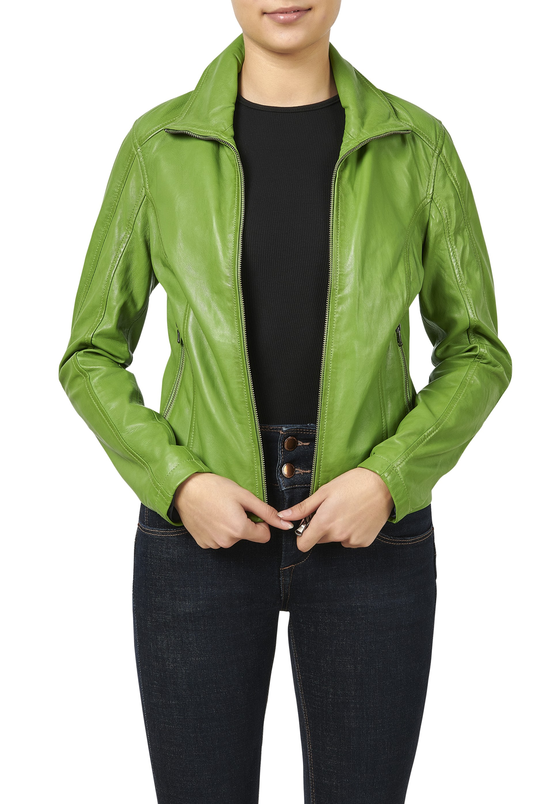 Blusão em pele Marisa