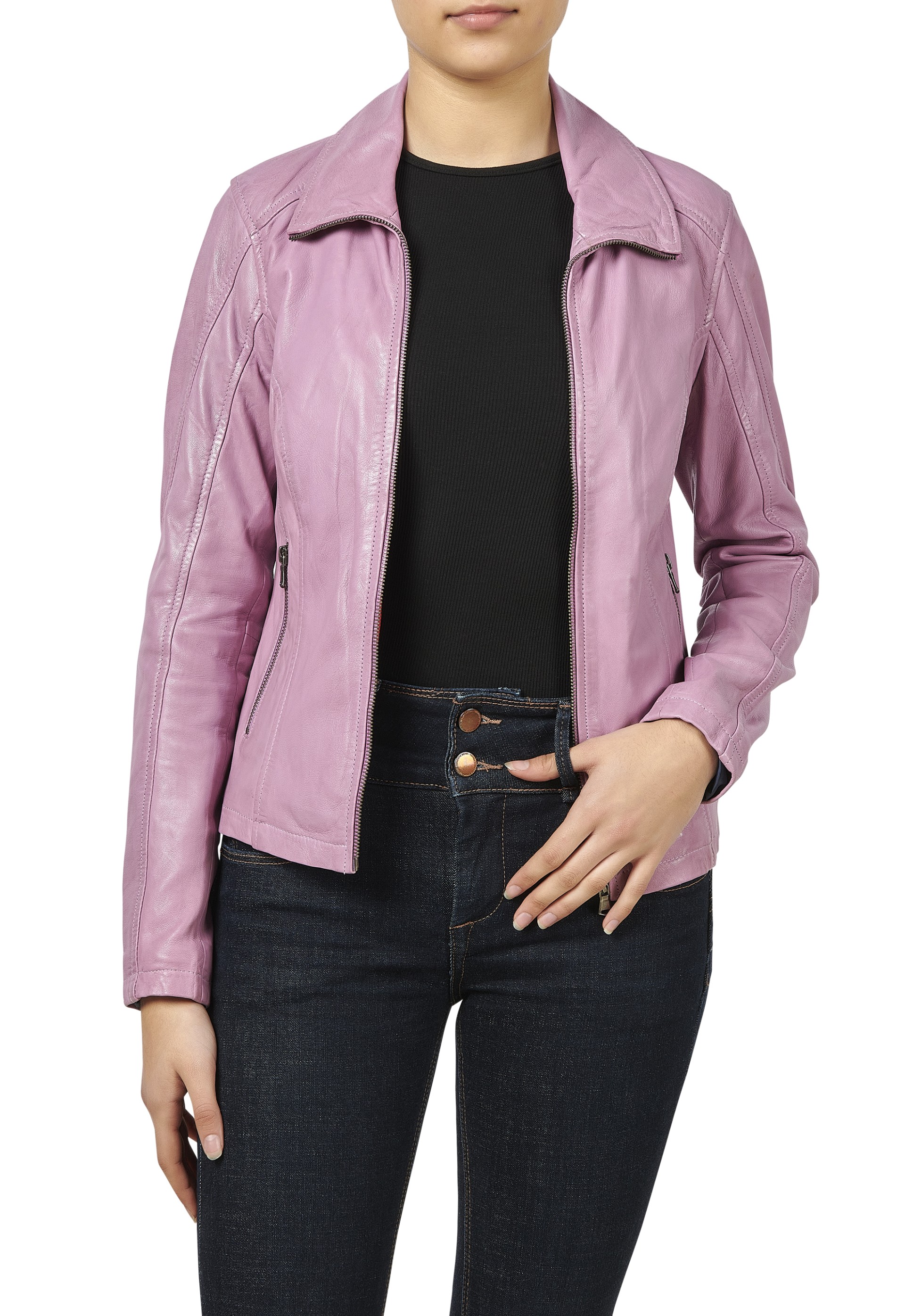 Blusão em pele Marisa