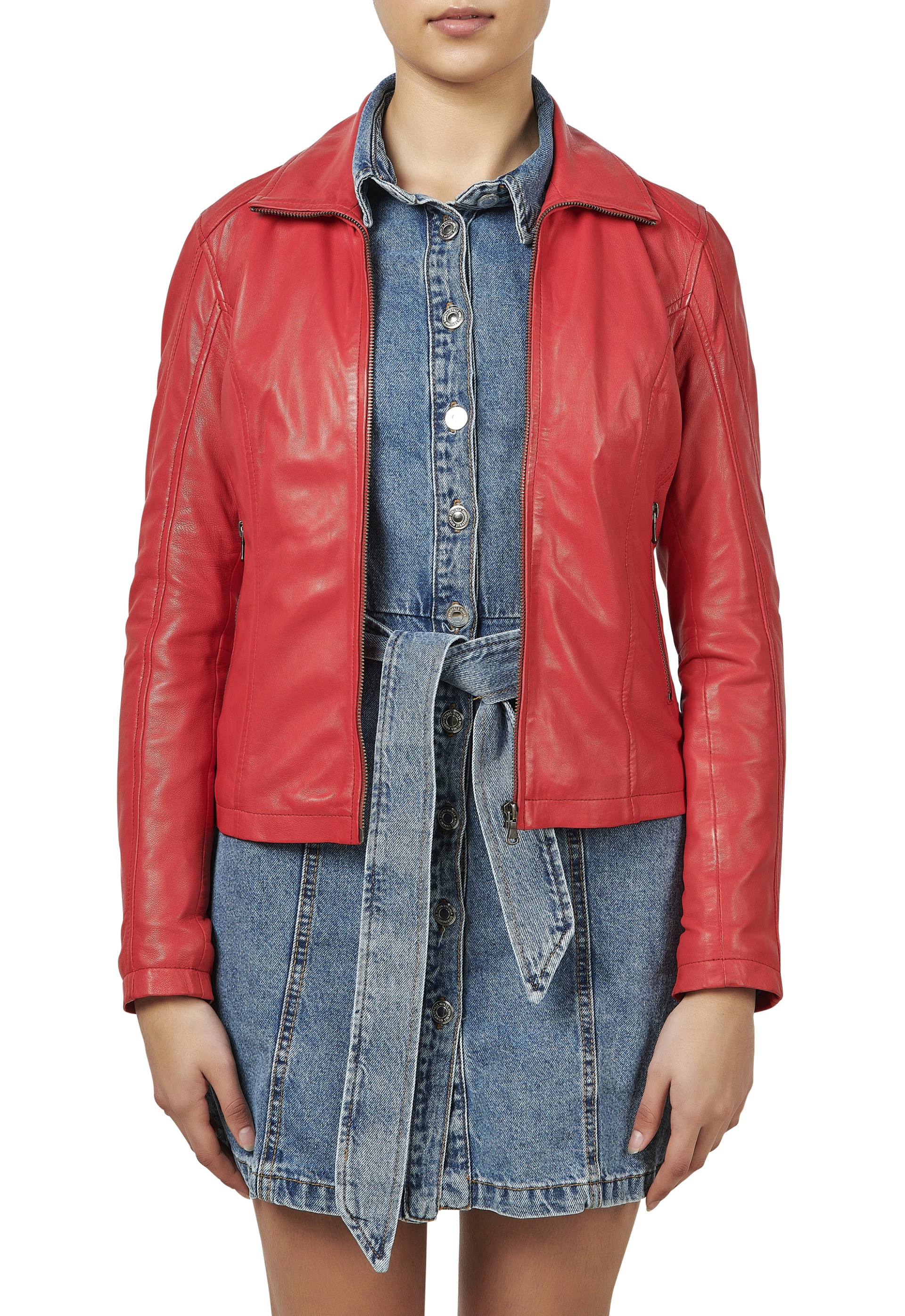 Blusão em pele Marisa