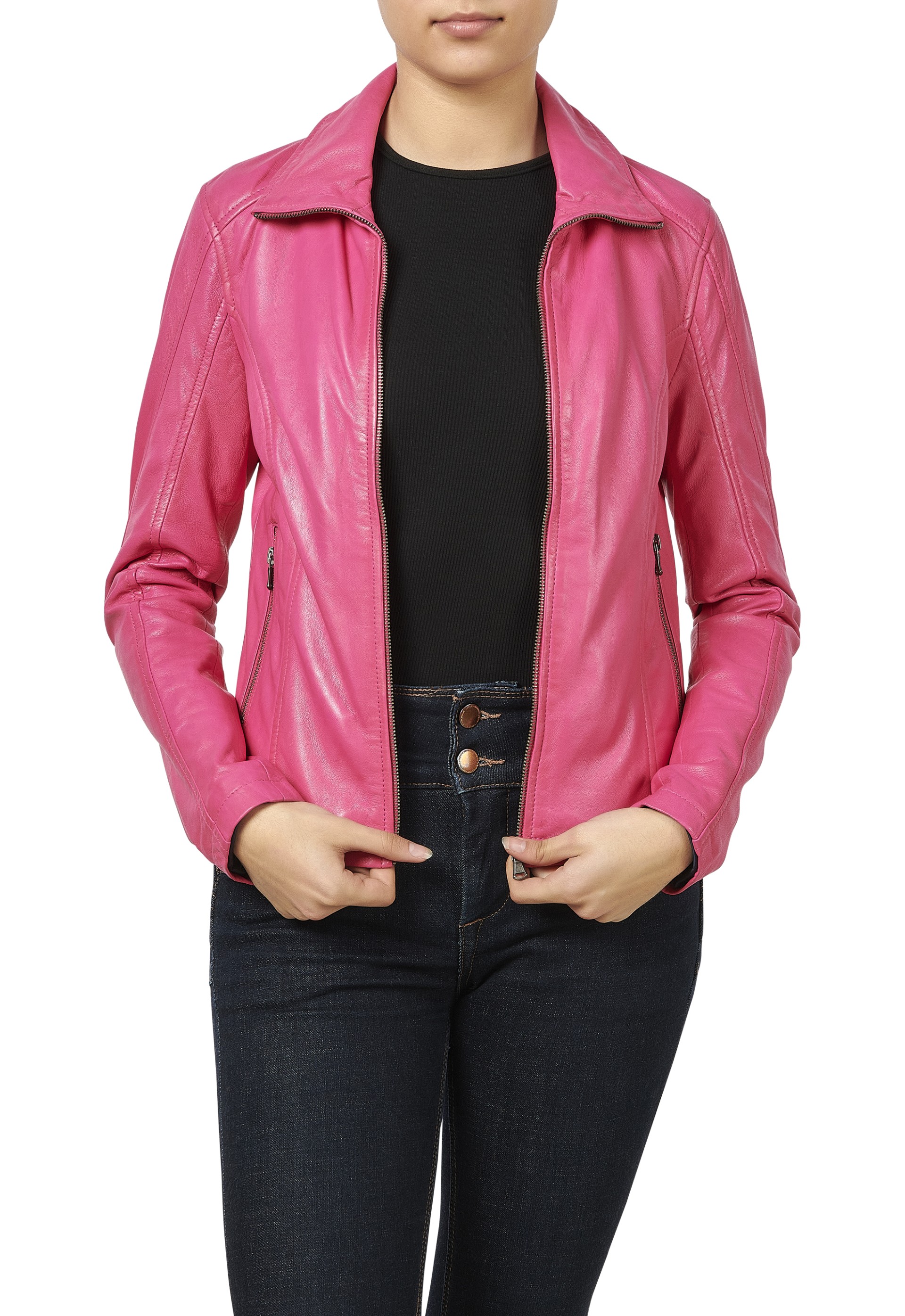 Blusão em pele Marisa