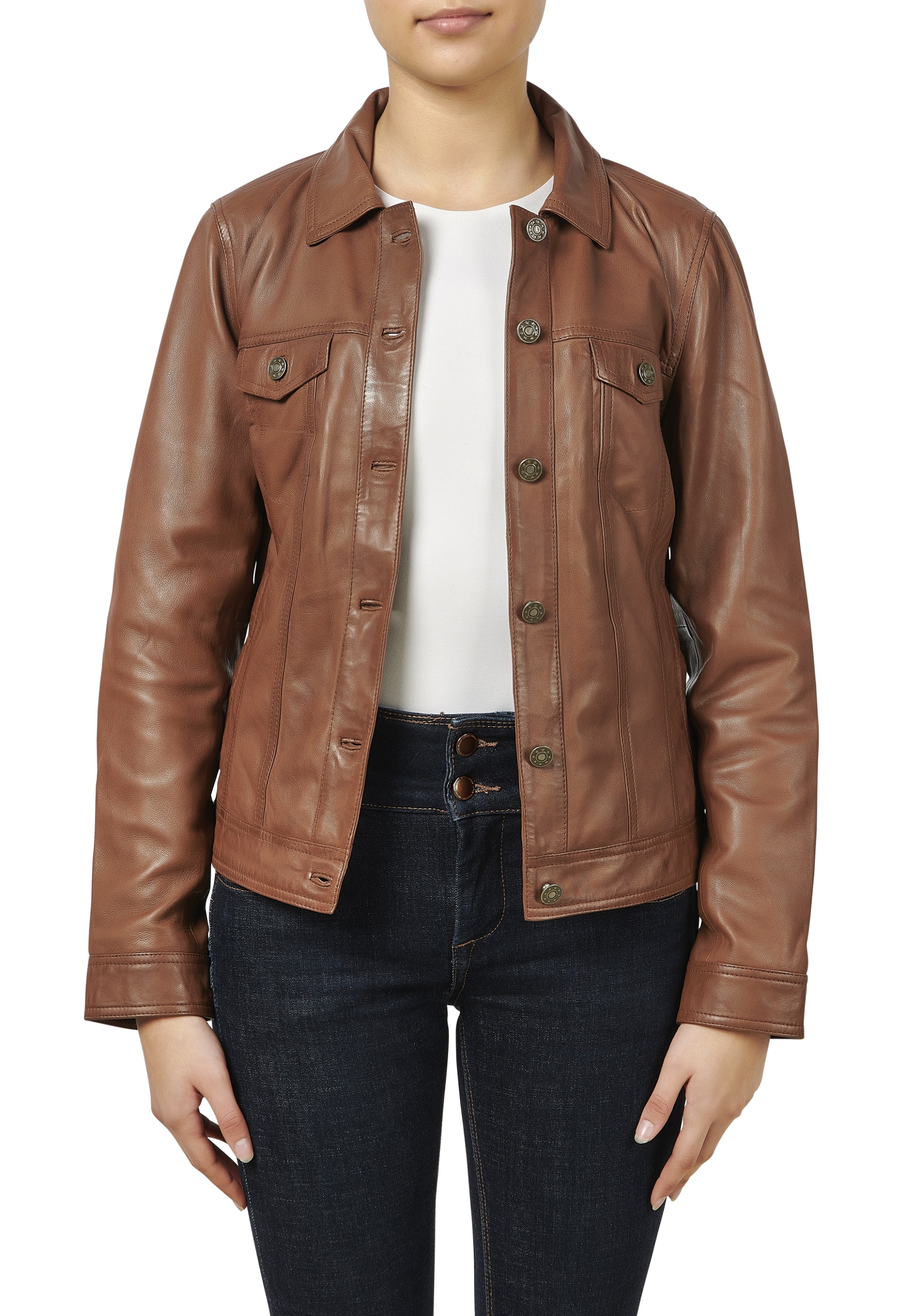 Blusão em pele Aurora