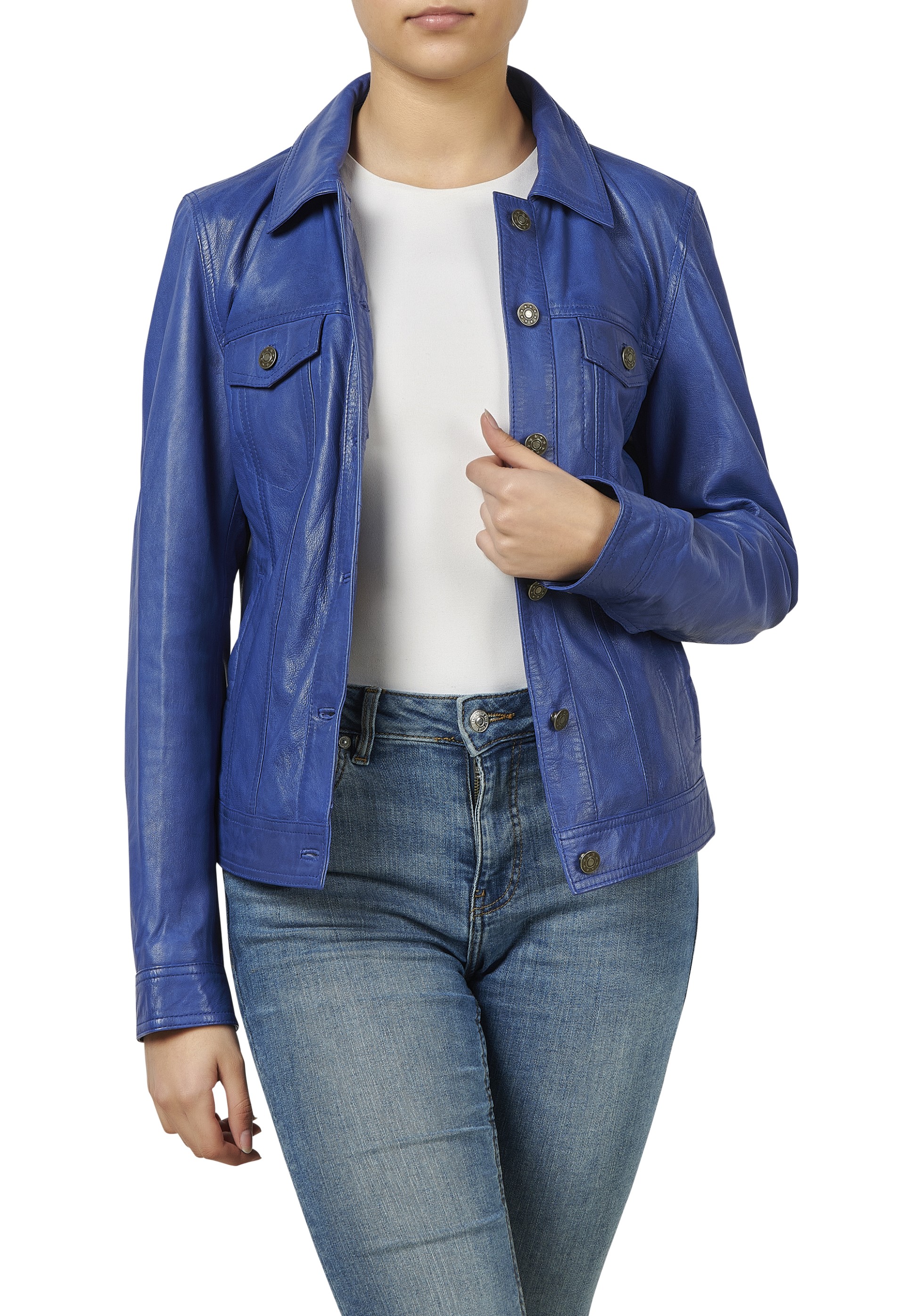 Blusão em pele Aurora