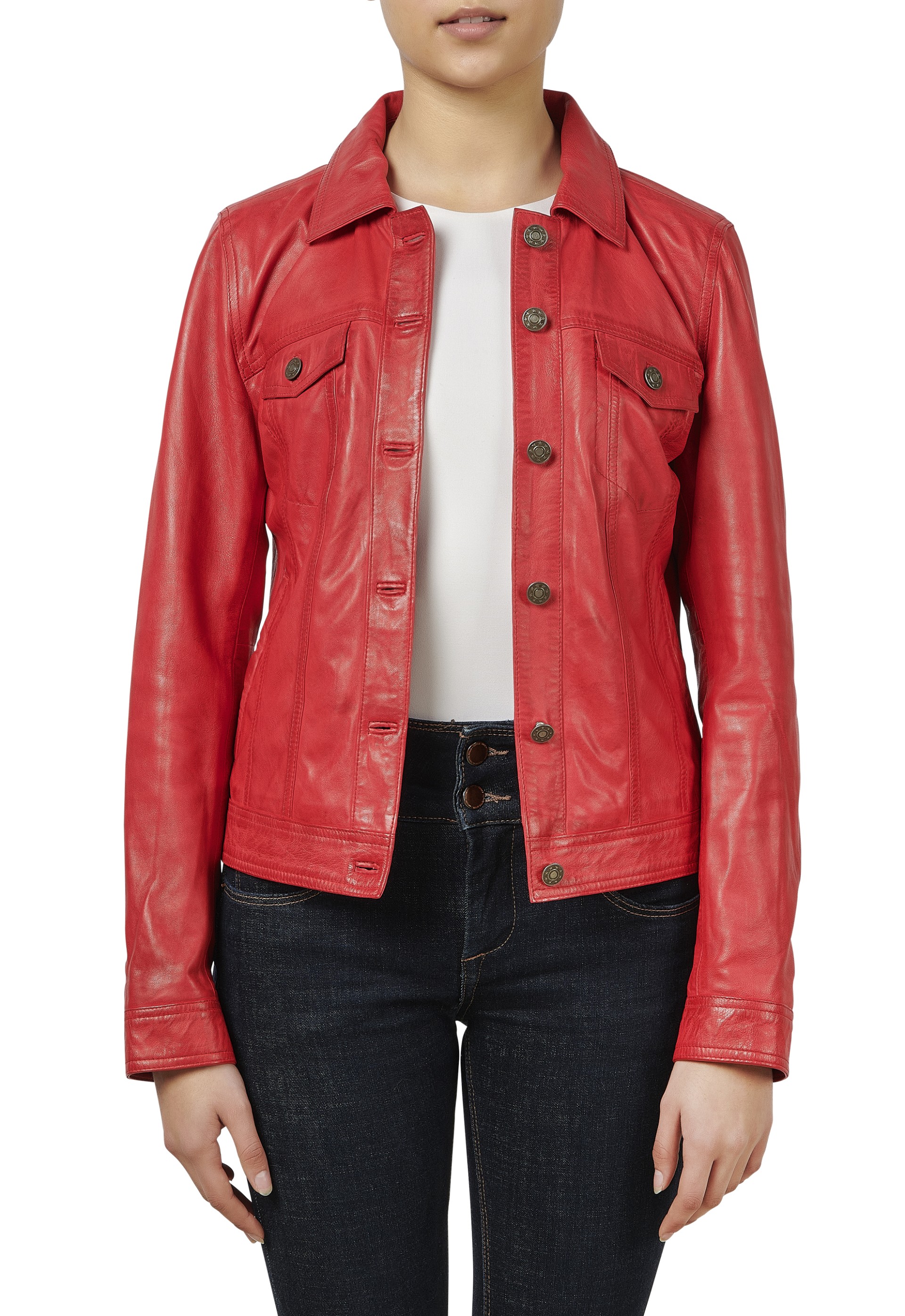 Blusão em pele Aurora