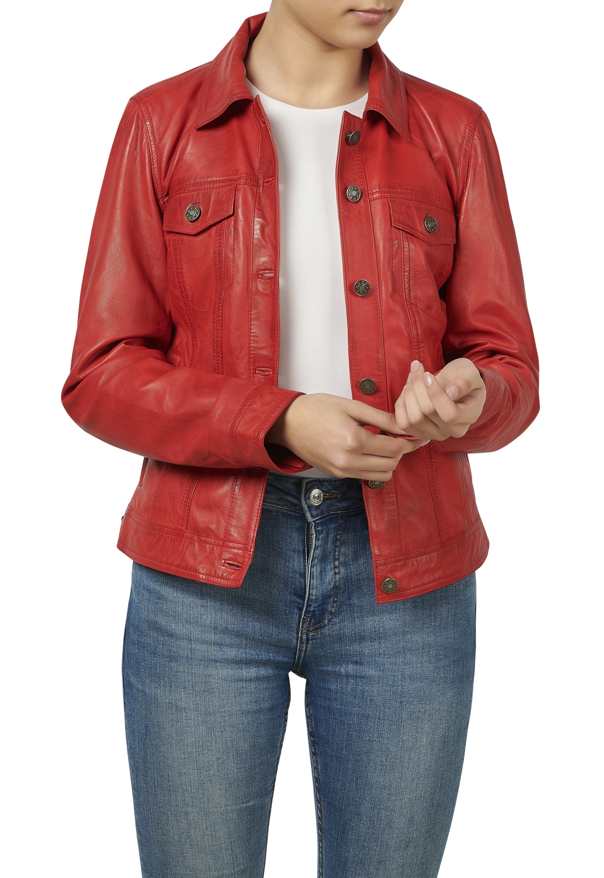 Blusão em pele Aurora