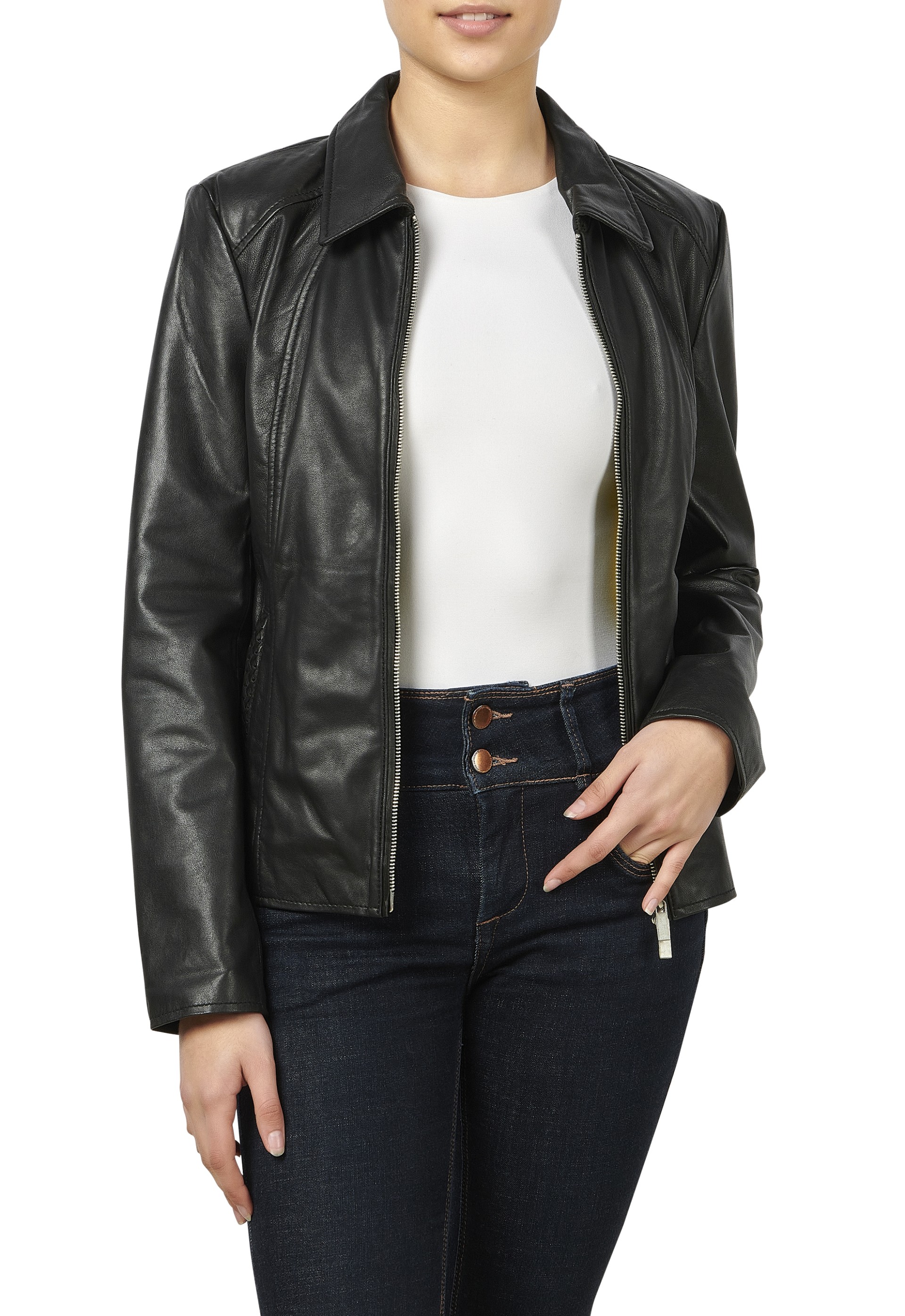 Blusão de pele Olívia