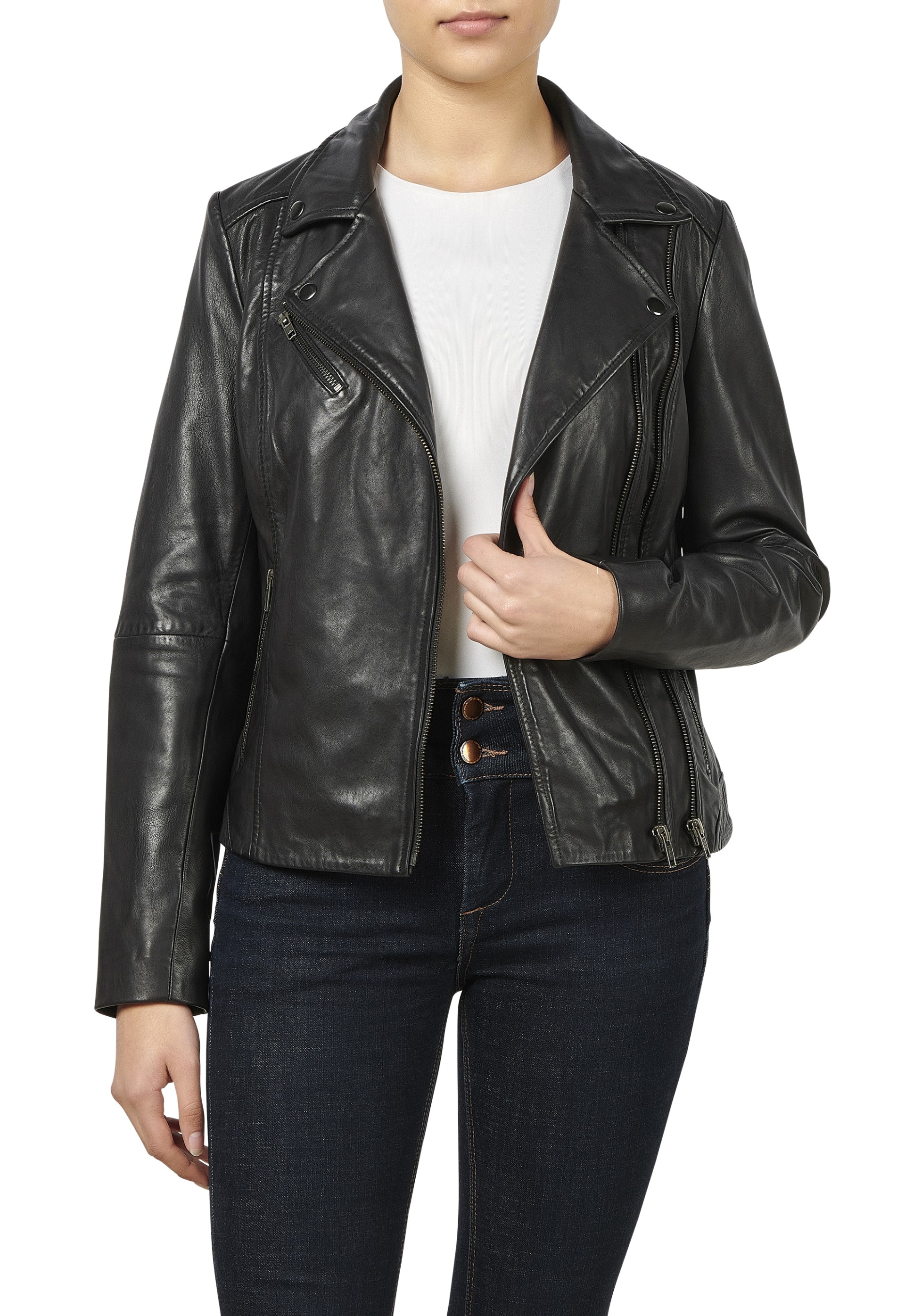 Blusão em pele Solange