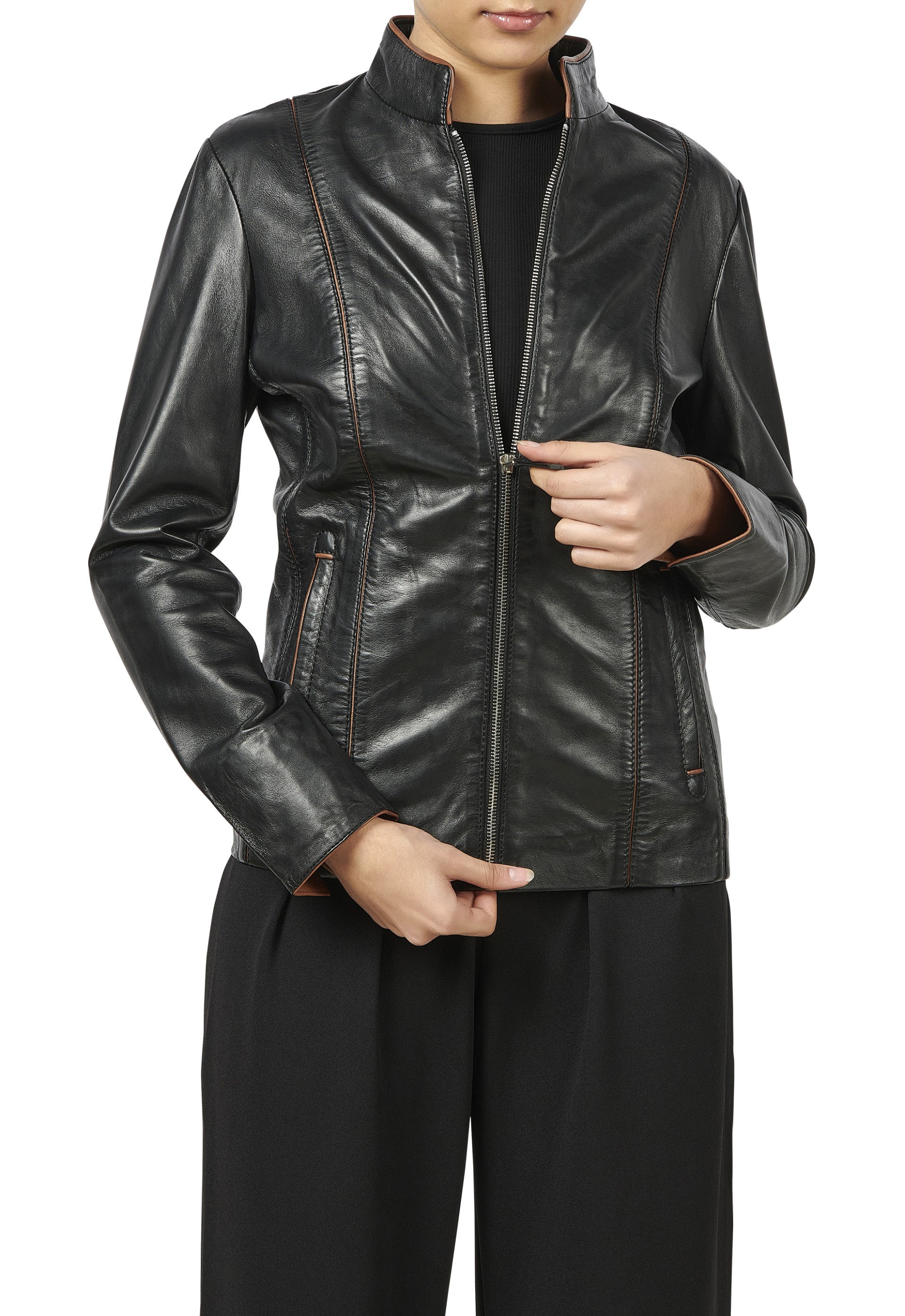 Casaco em pele Lúcia