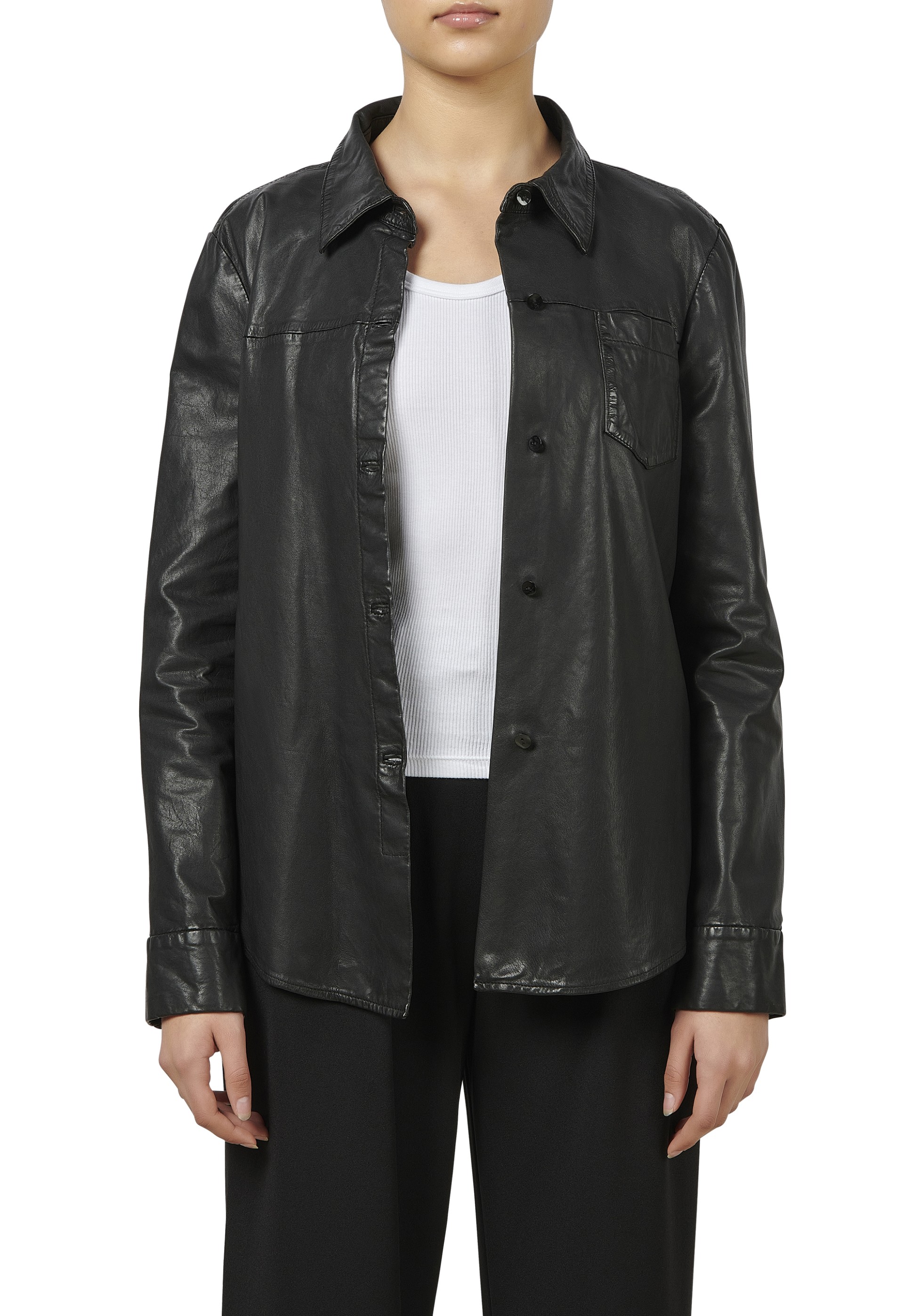 Camisa em pele Amanda