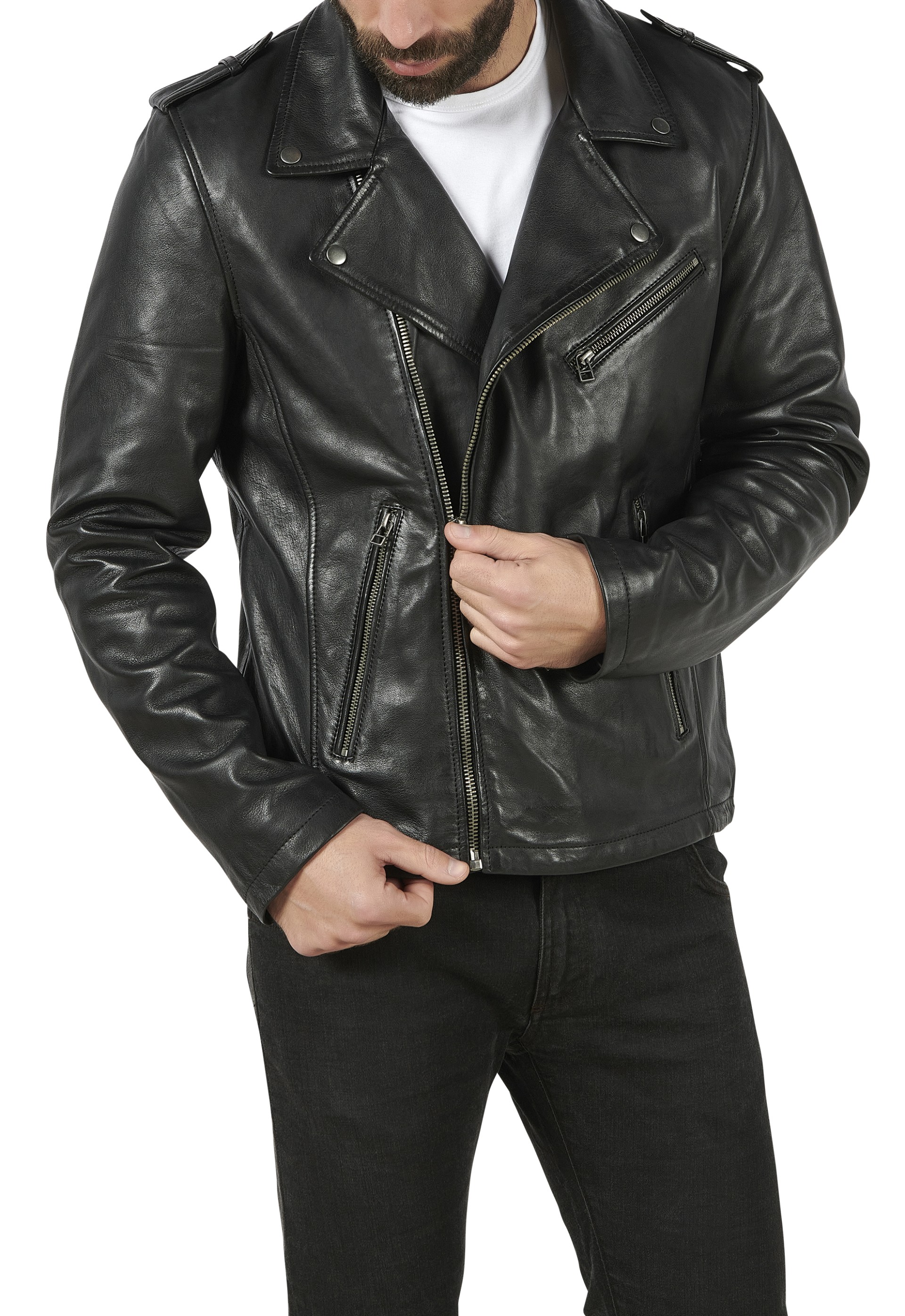 Blusão em pele Bruno