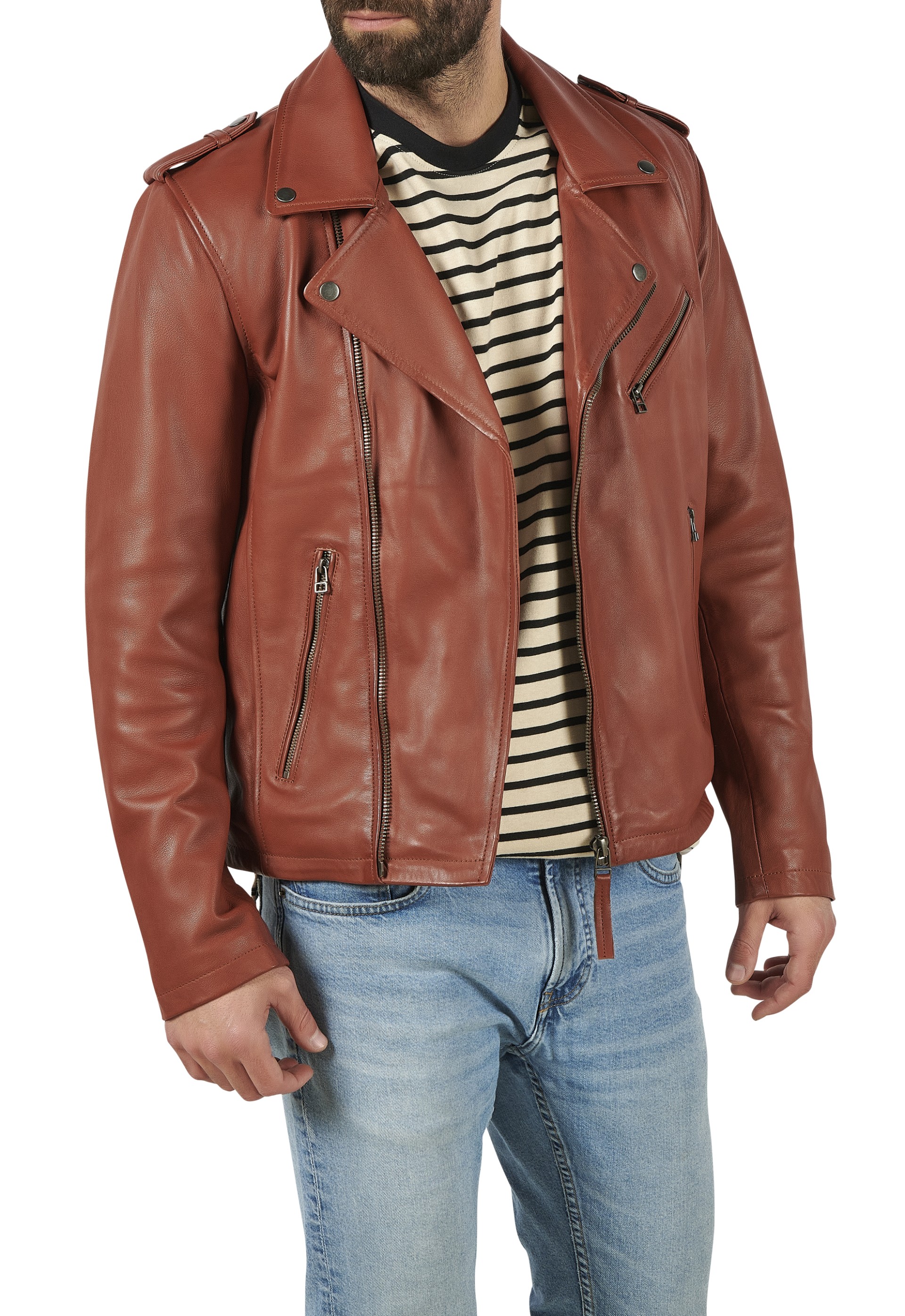 Blusão em pele Bruno