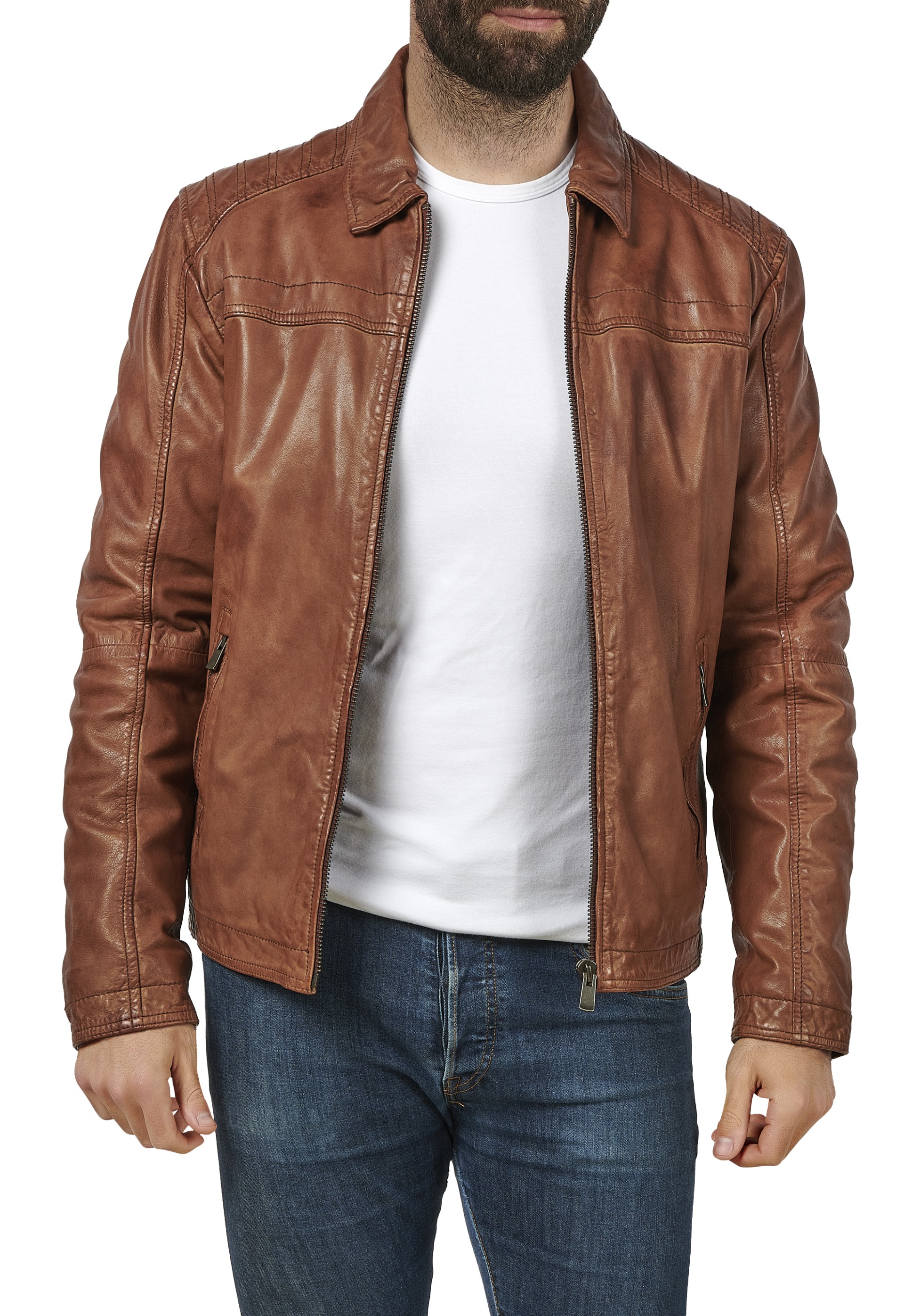 Blusão em pele Leonel