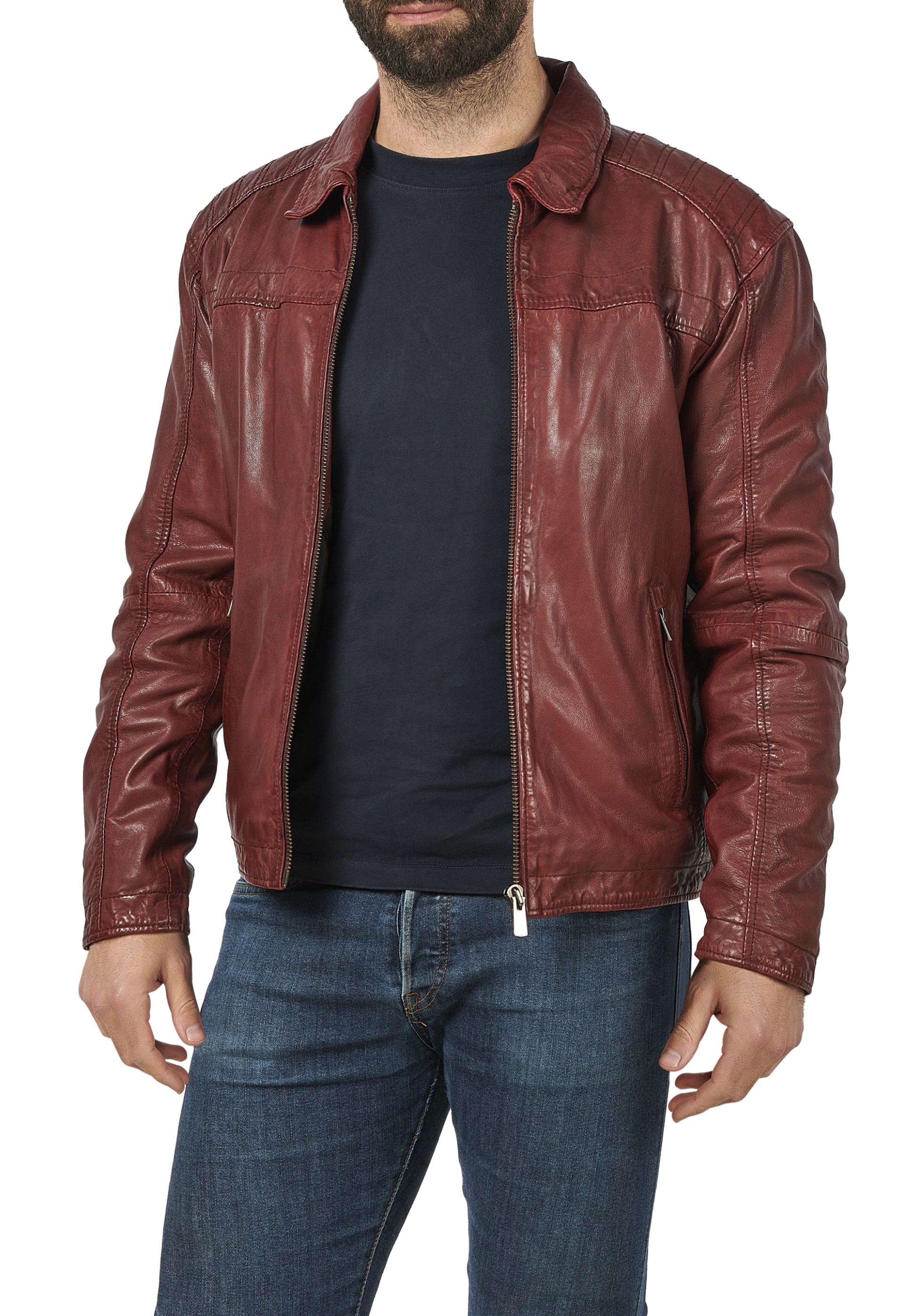 Blusão em pele Leonel