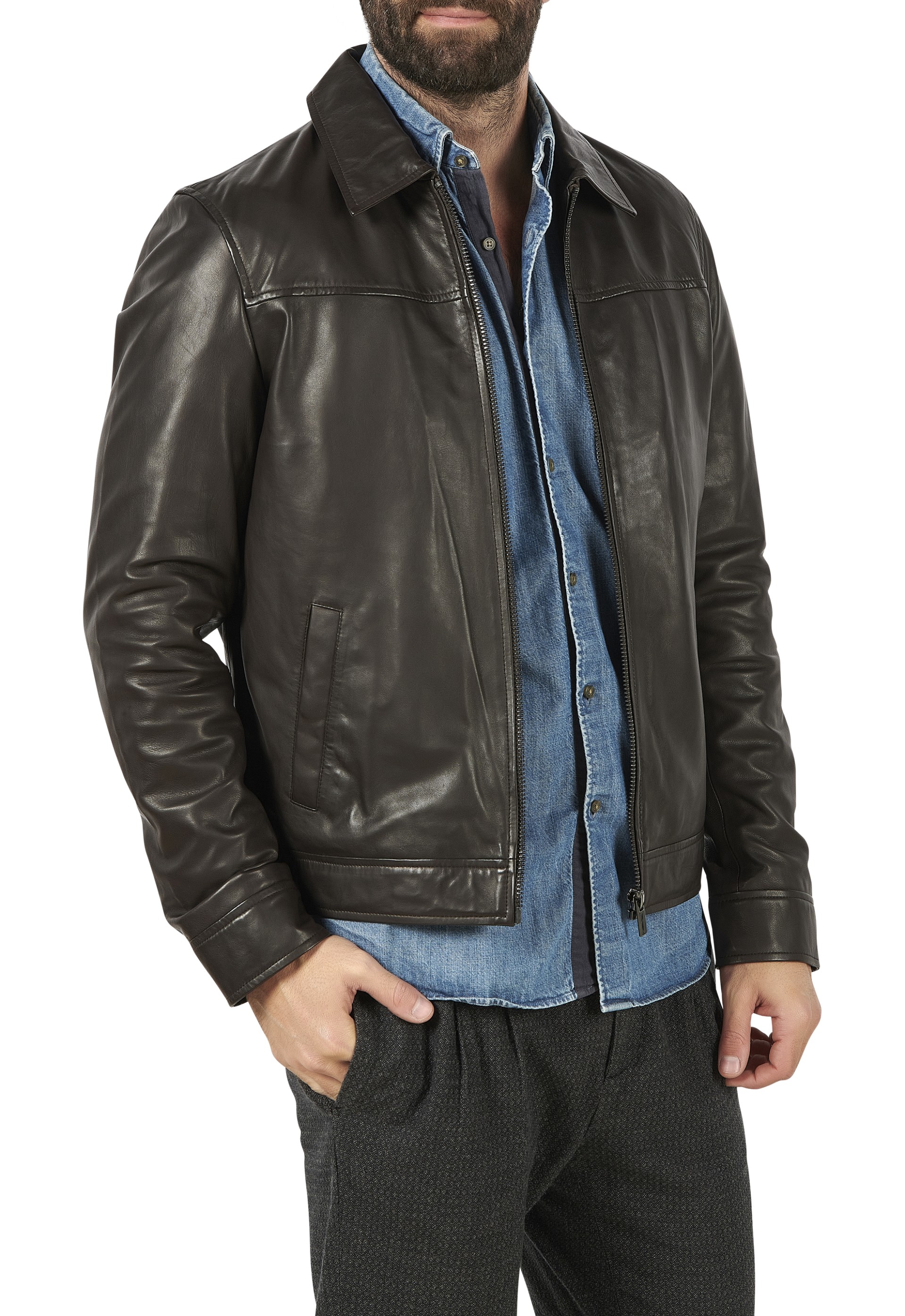Blusão em pele Daniel
