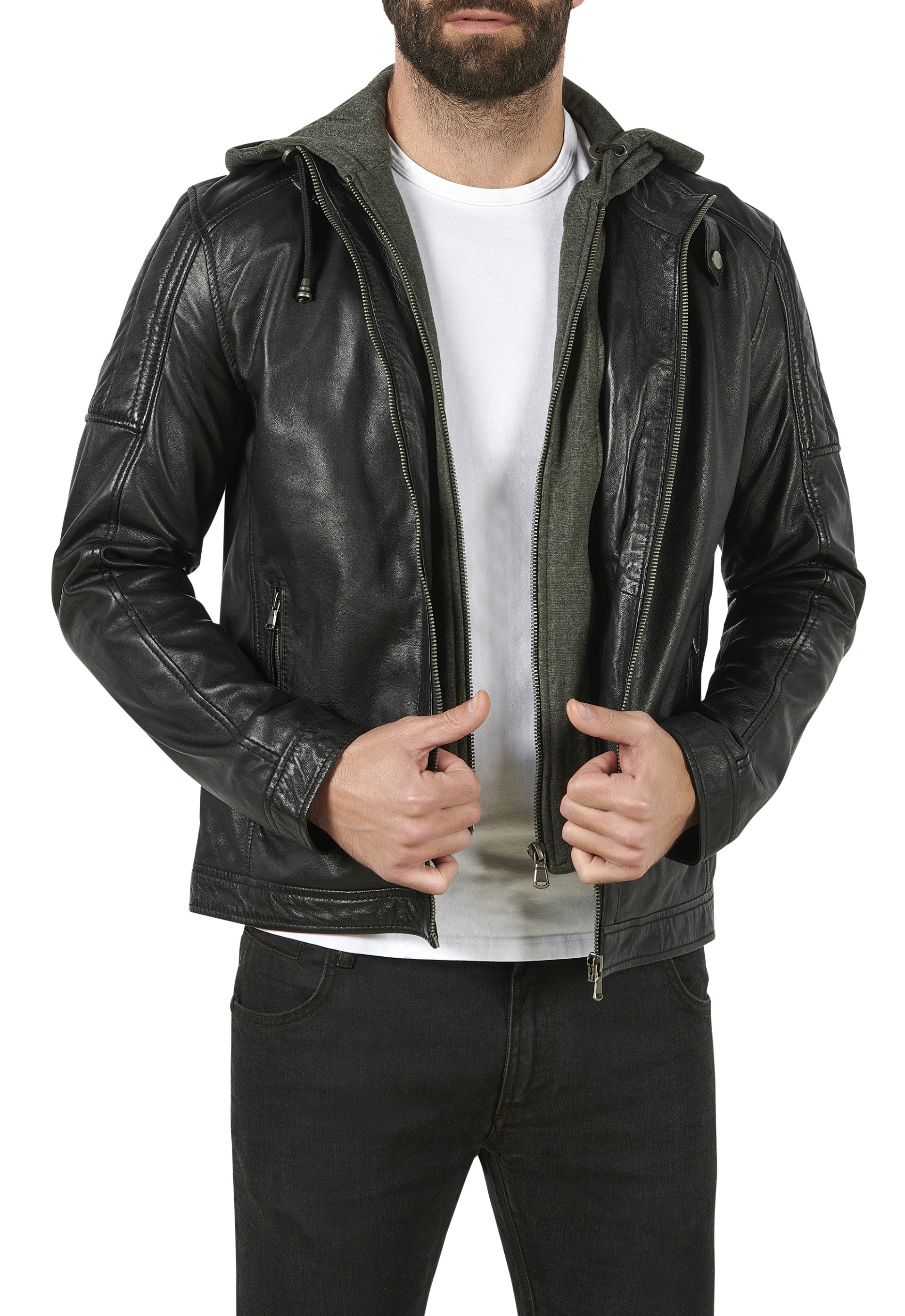 Blusão em pele Lucca