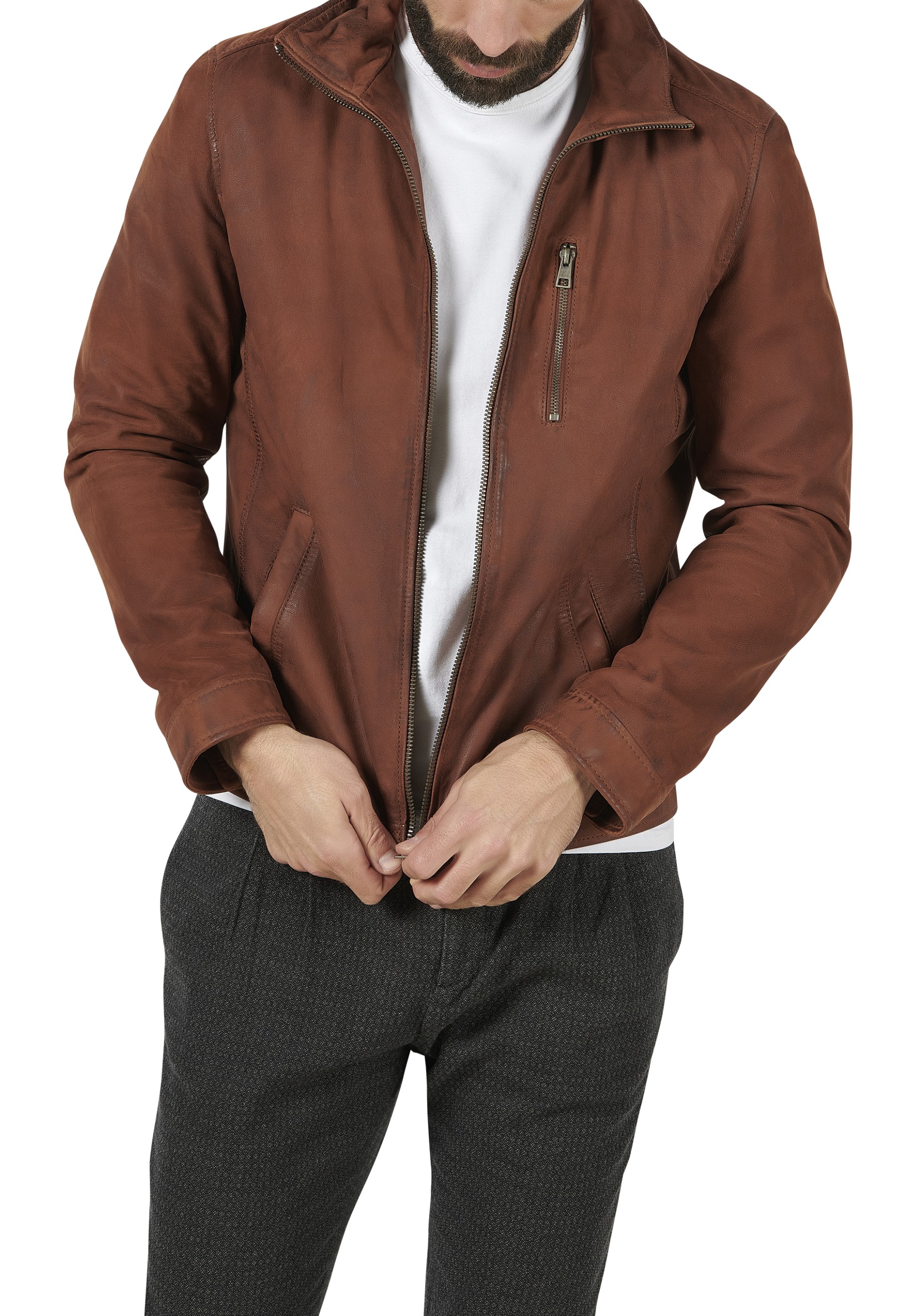 Blusão em pele Roberto