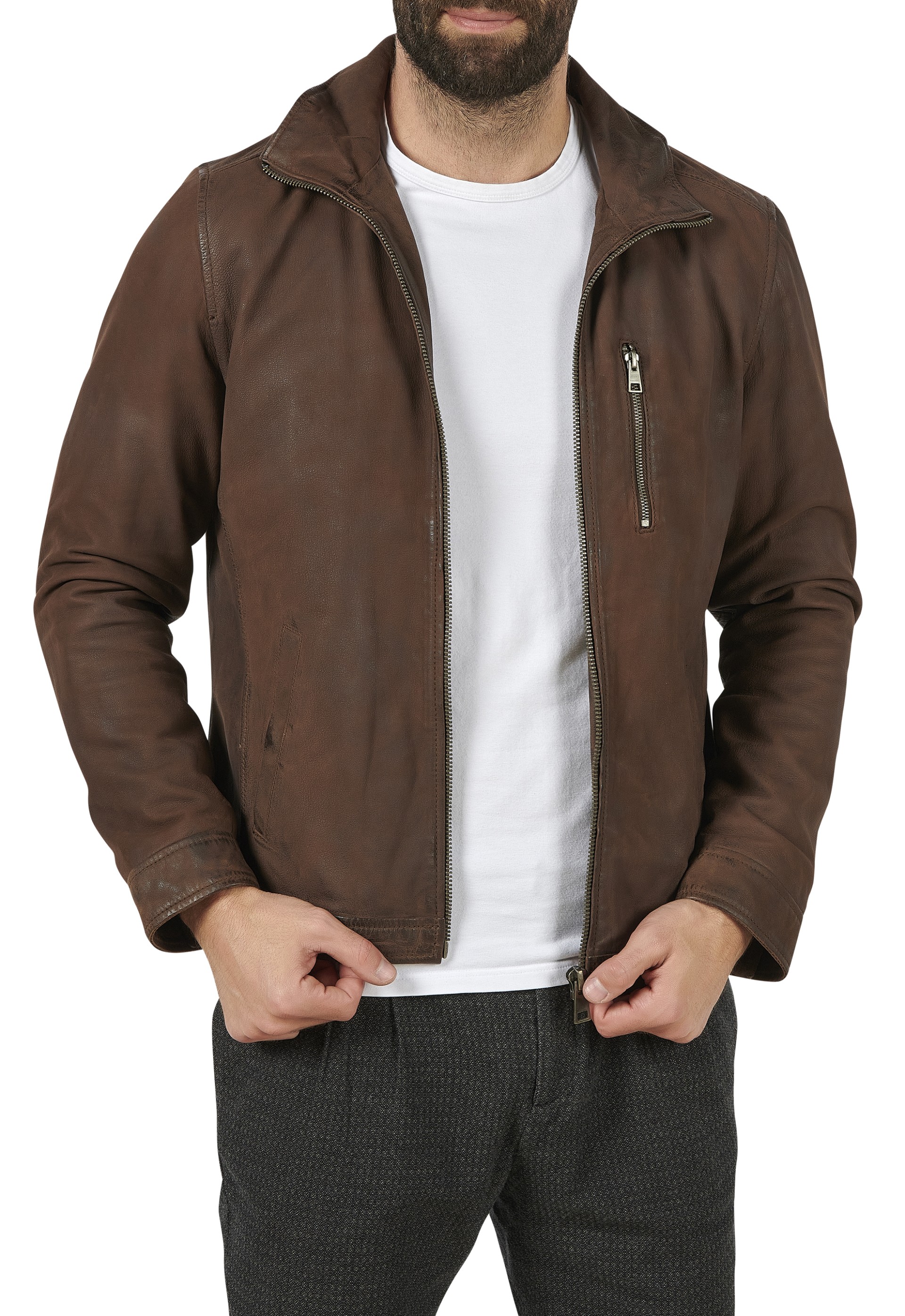 Blusão em pele Roberto