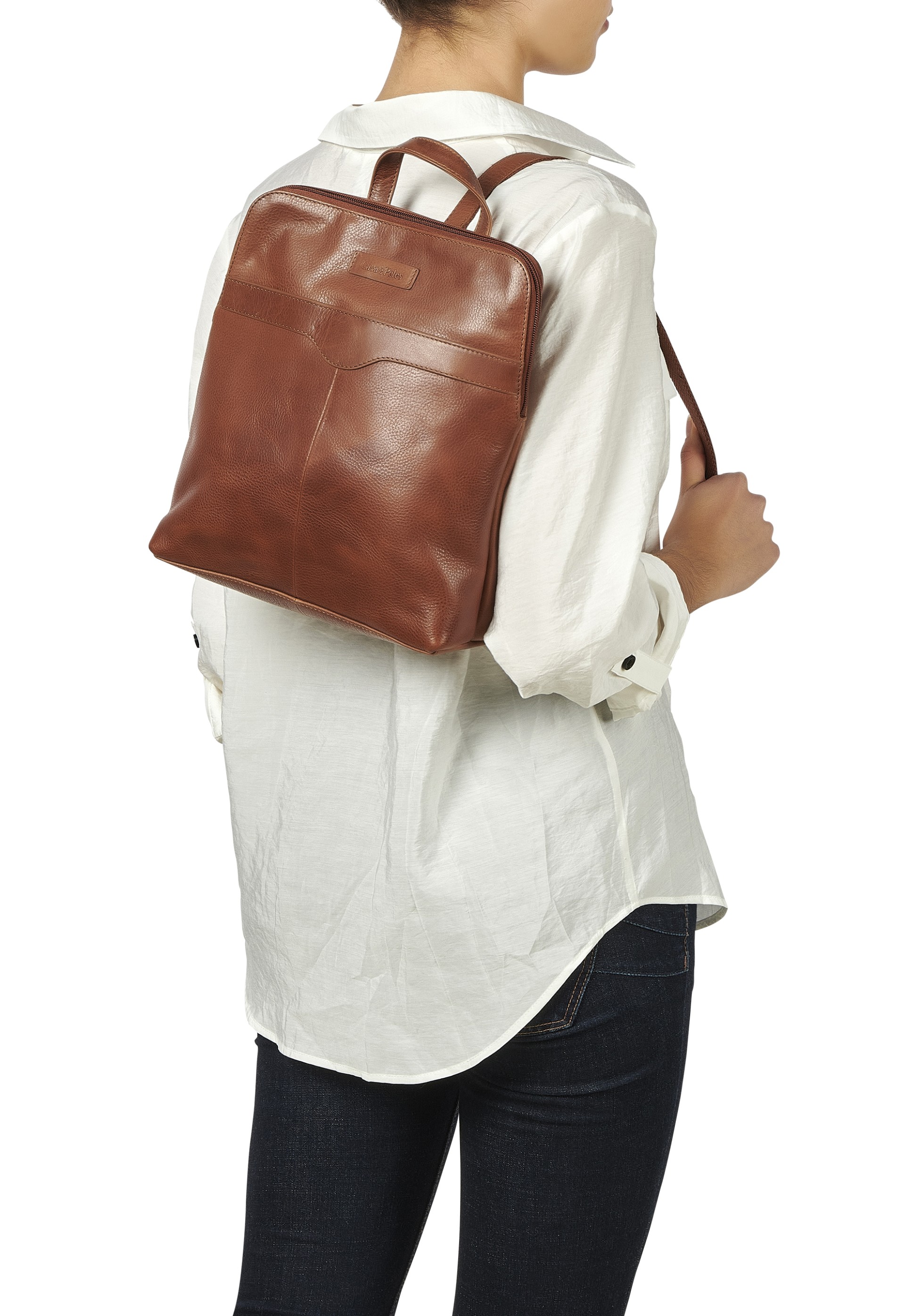 Mochila em pele Jamie