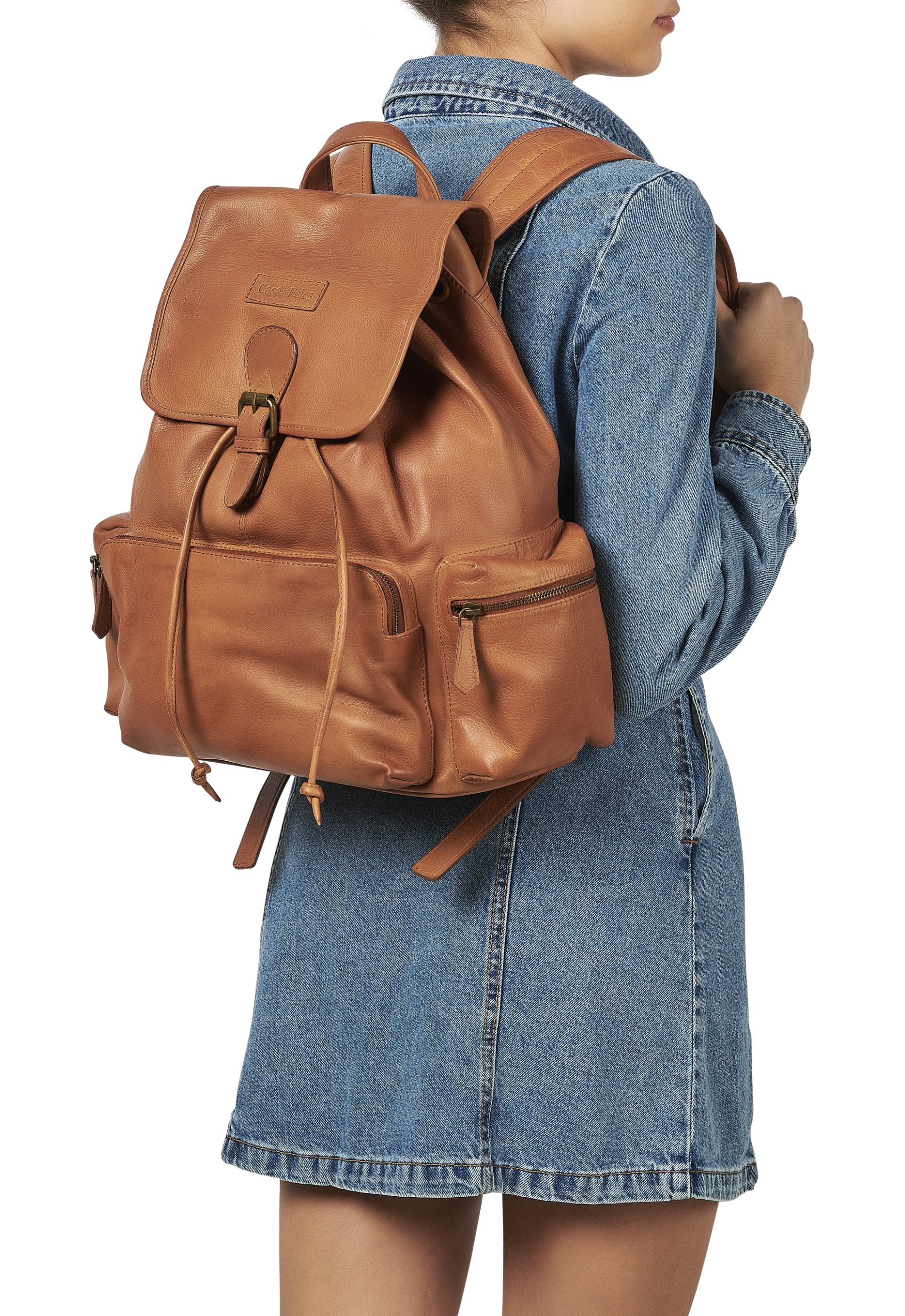 Mochila em pele Morgan