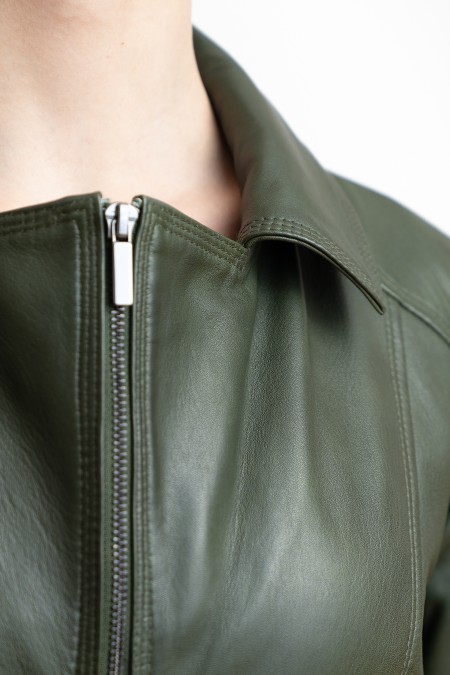 Casaco em pele Mirella