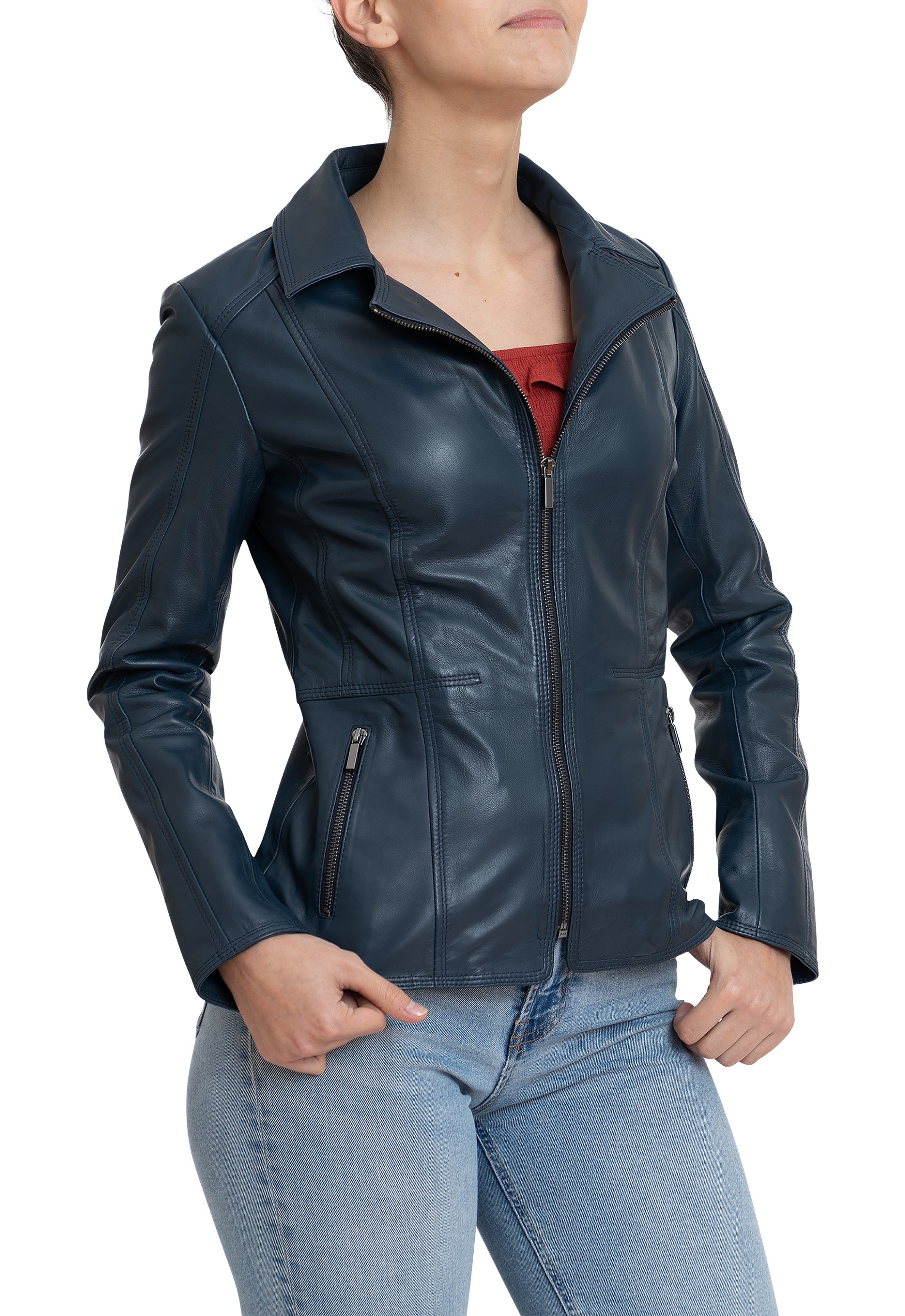 Casaco em pele Mirella