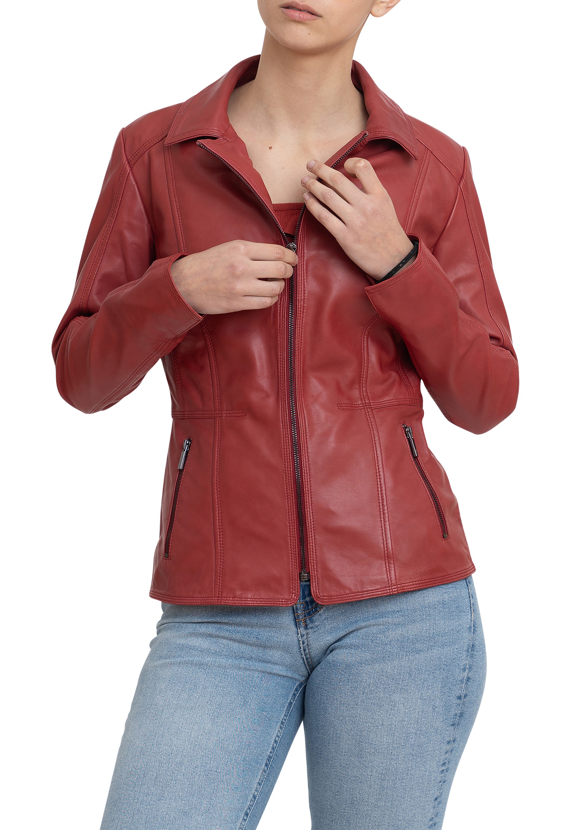 Casaco em pele Mirella