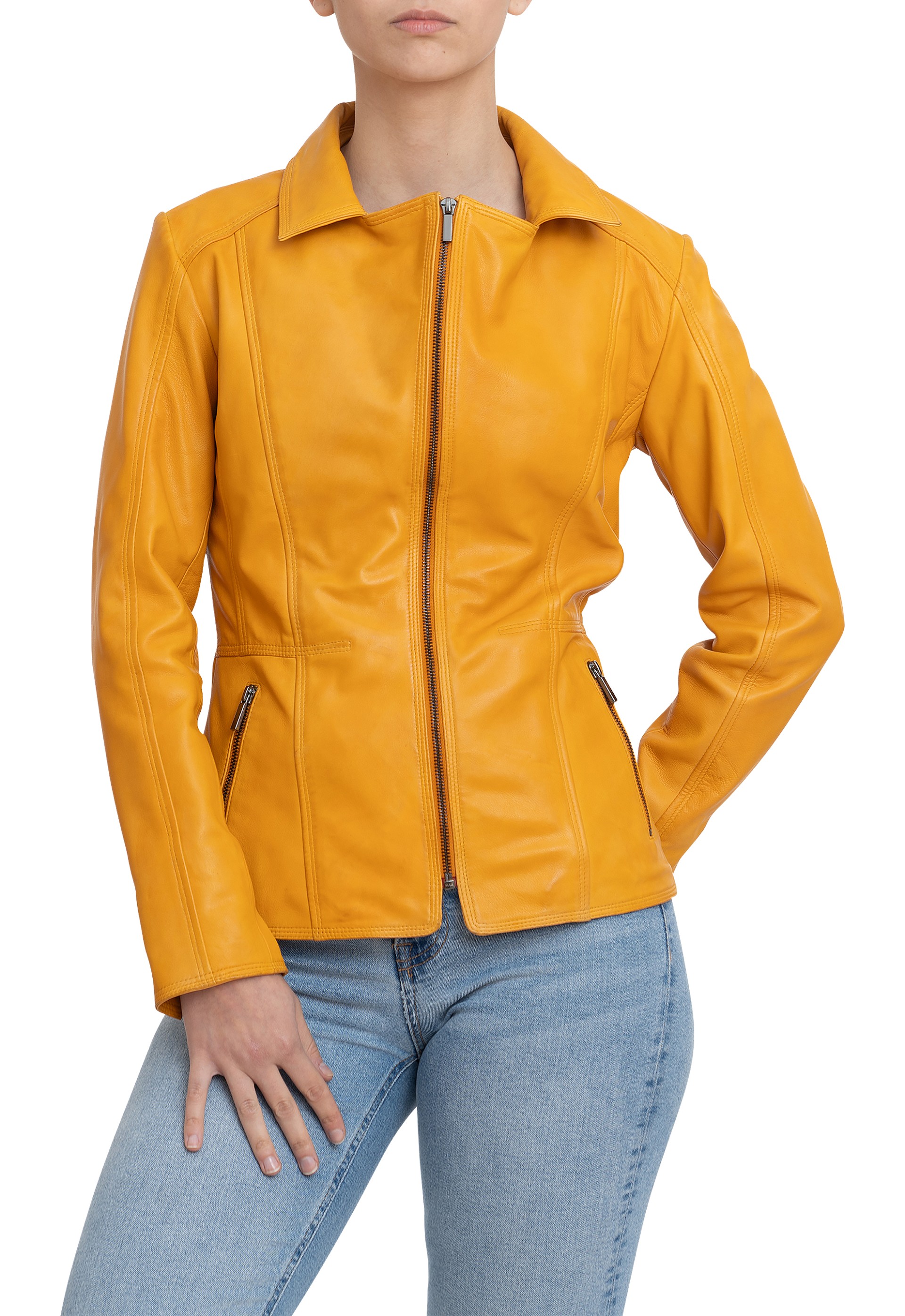 Casaco em pele Mirella