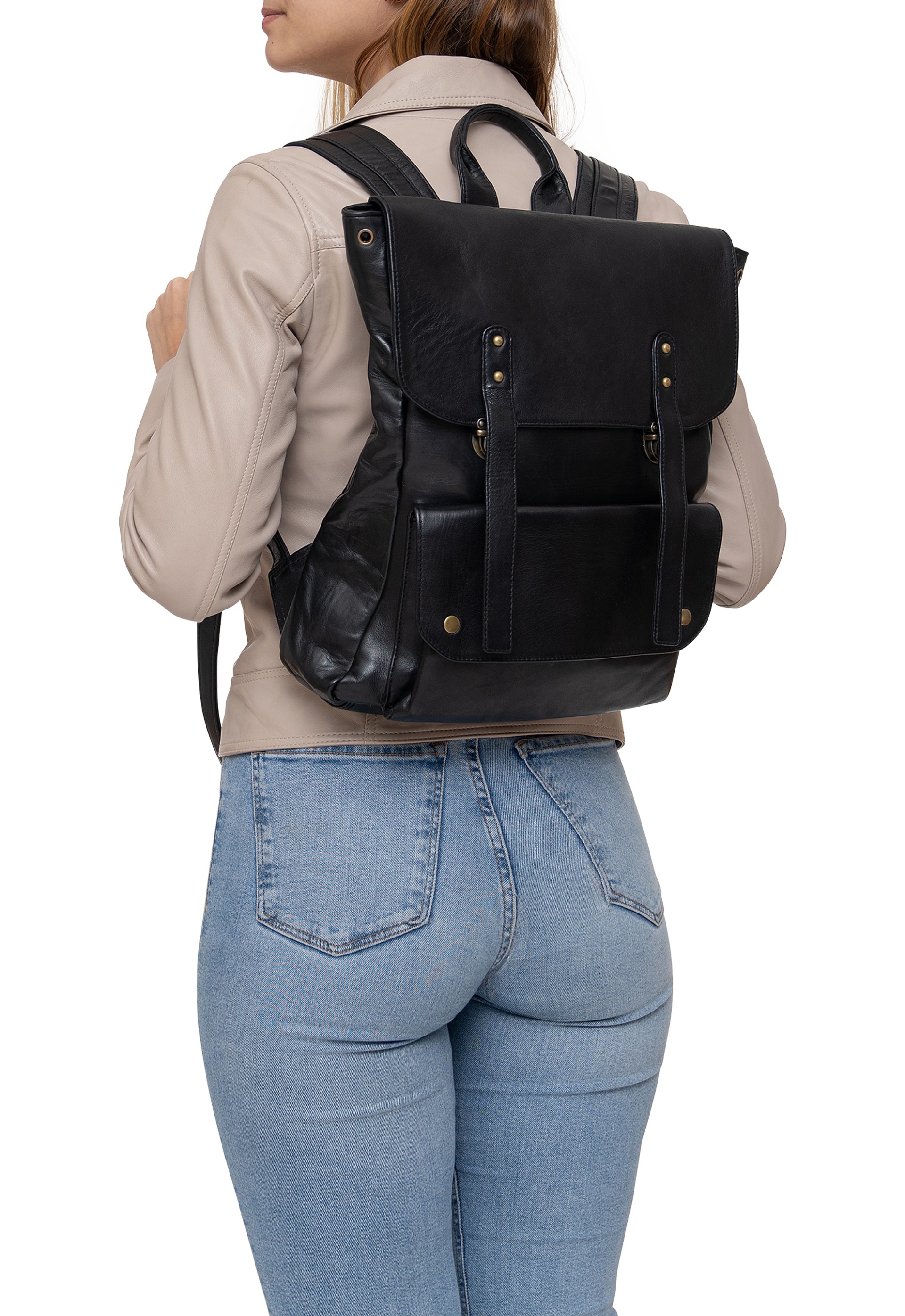 Mochila em pele 0SE039