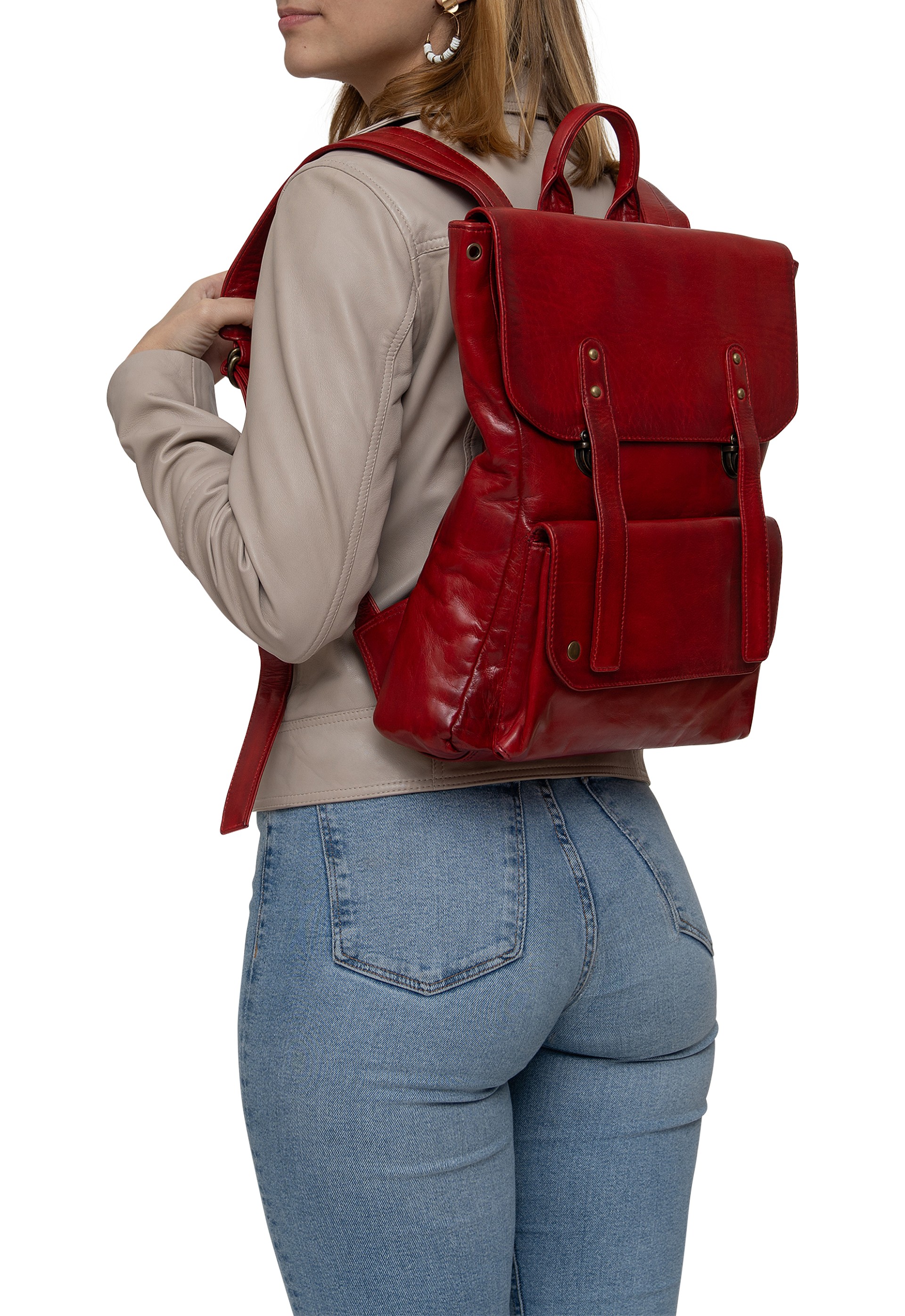 Mochila em pele 0SE039