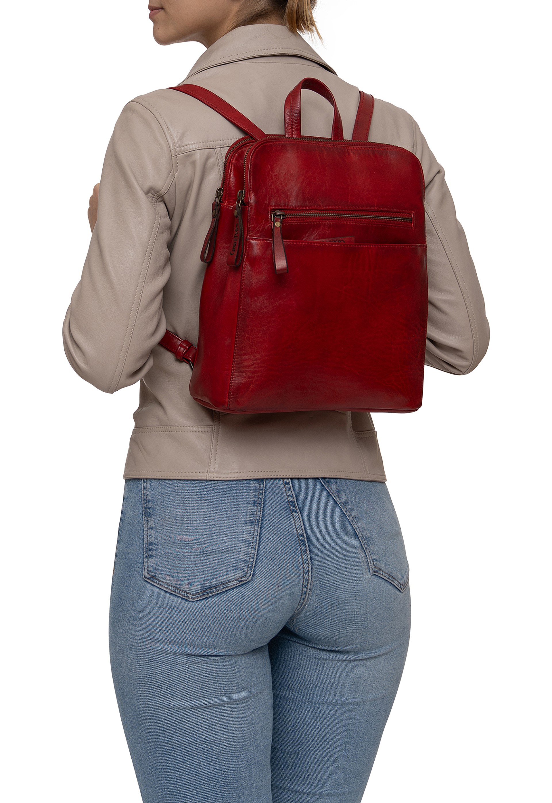 Mochila em pele 0SE389